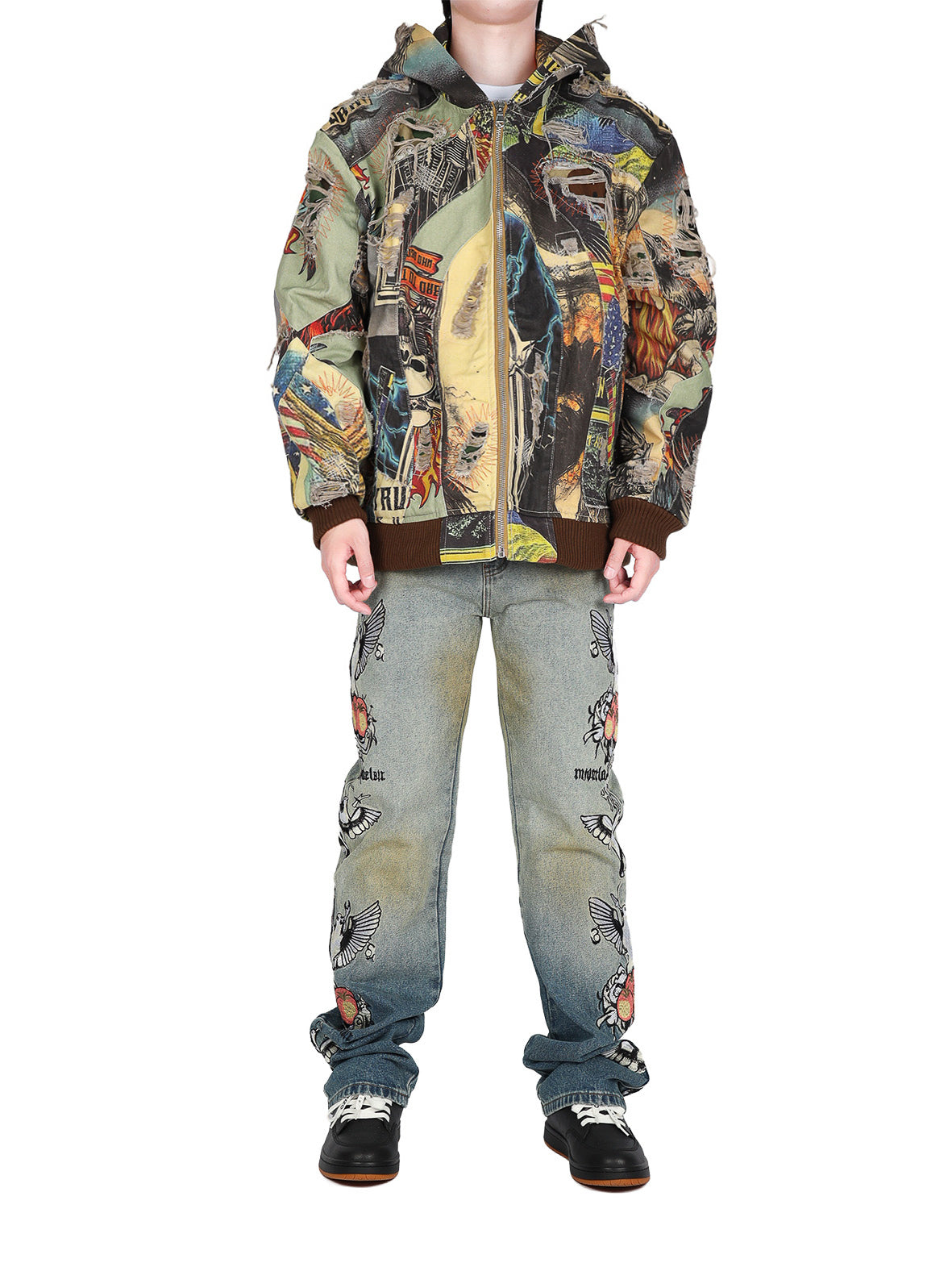 Vintage Zip Up WHO DECIDES WAR