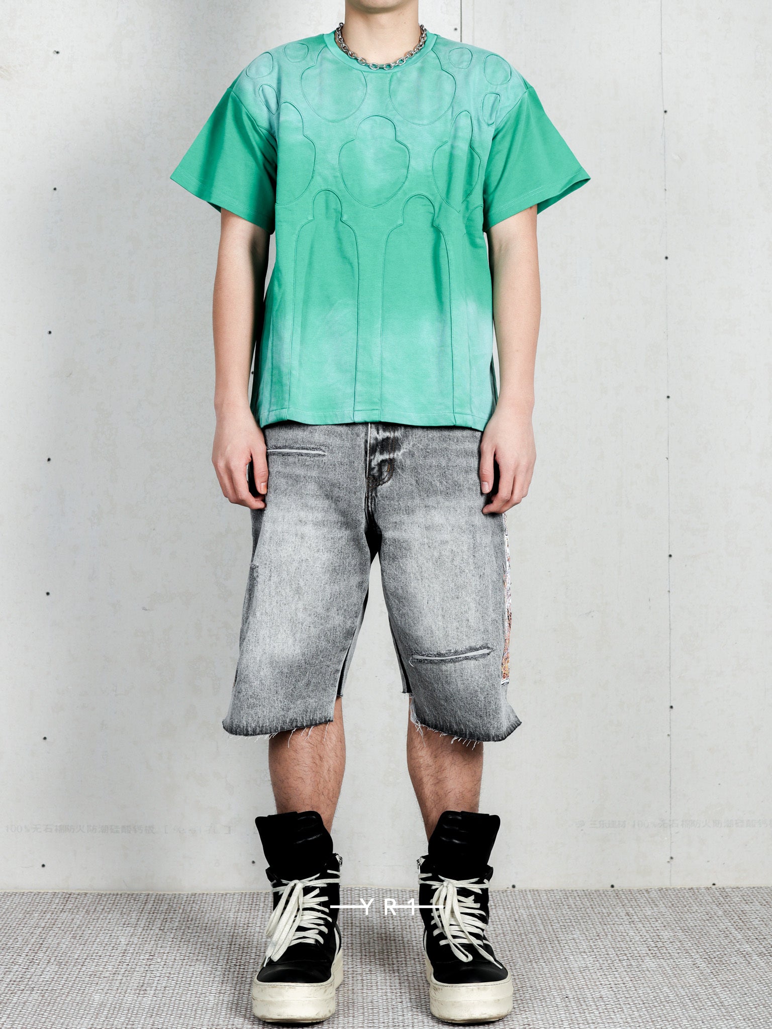 Flame Glass Knee Cover Short WHO DECIDES WAR