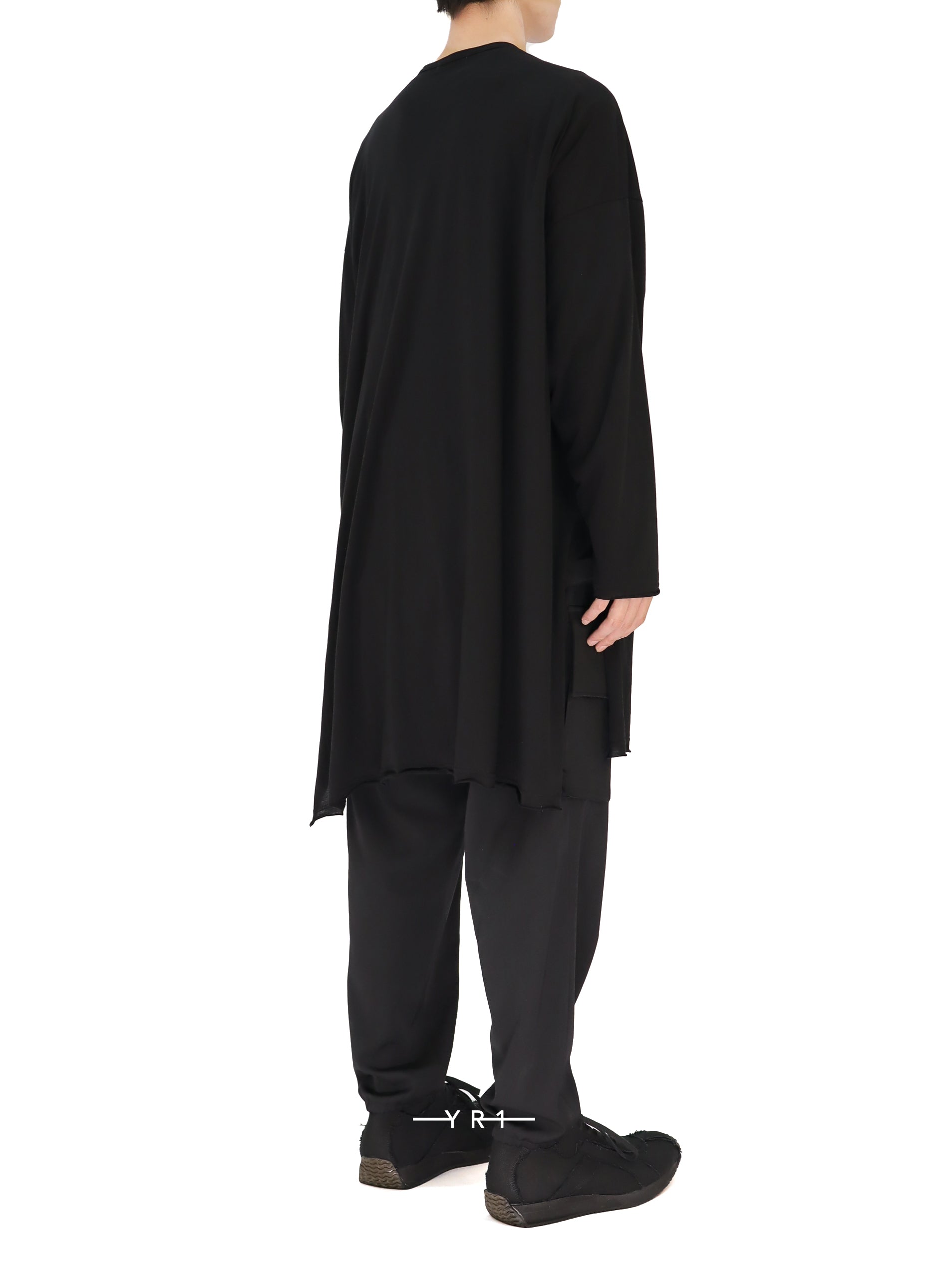 Big Round Neck Long Slv T YOHJI YAMAMOTO