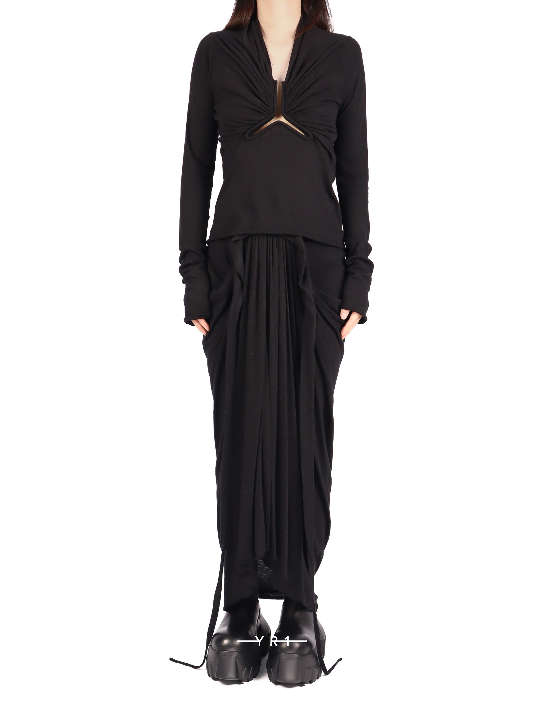 RP Allanah Ls T-Blk RICK OWENS