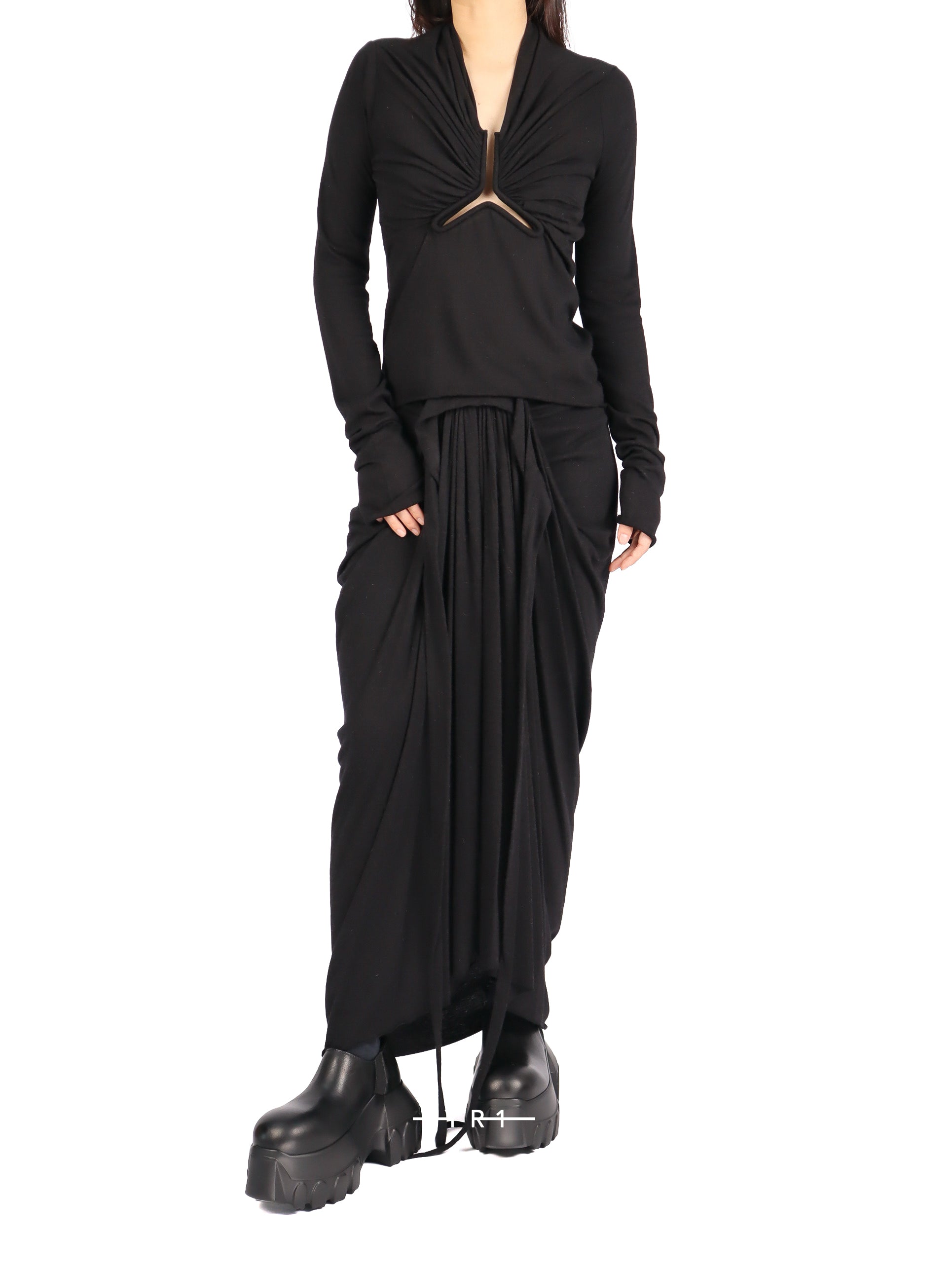 RP Allanah Ls T-Blk RICK OWENS