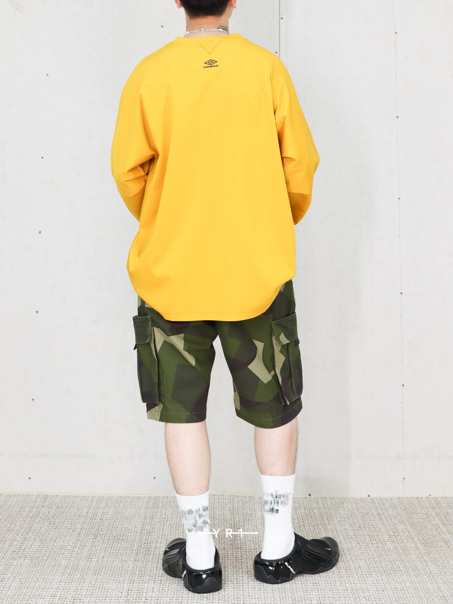 Wm×Umbro Long Sleeve T-Shirt WHITE MOUNTAINEERING