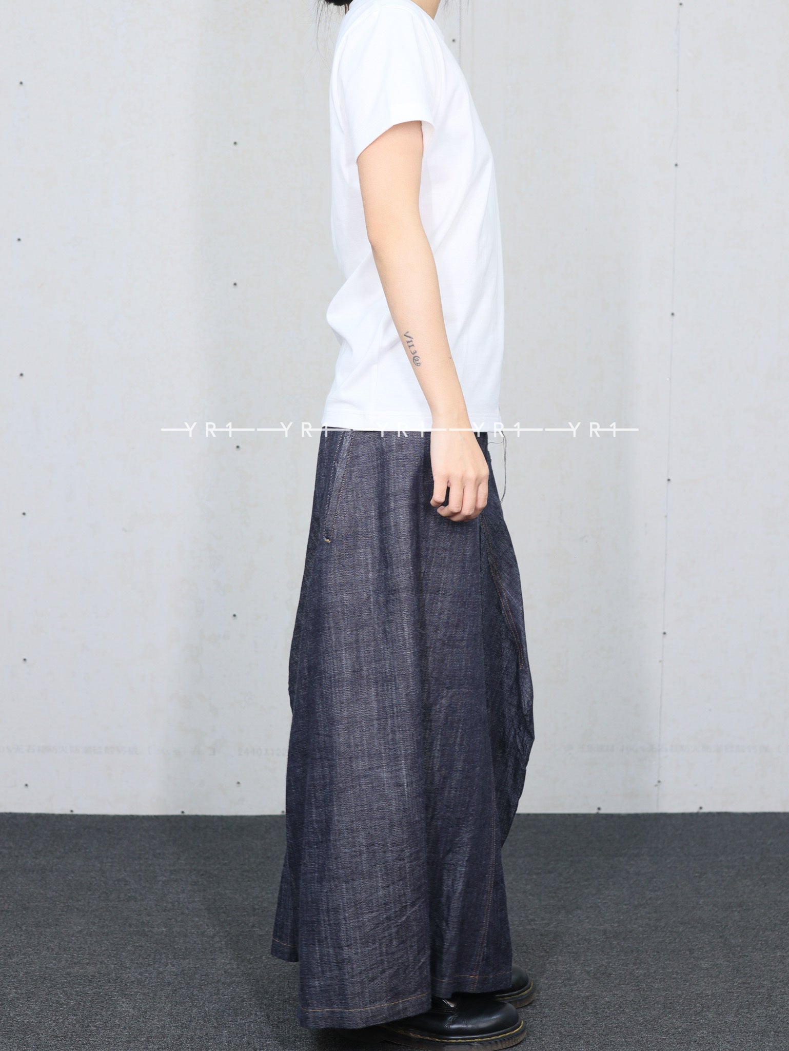 ys-Round Neck Half Sleeve T-A Y'S