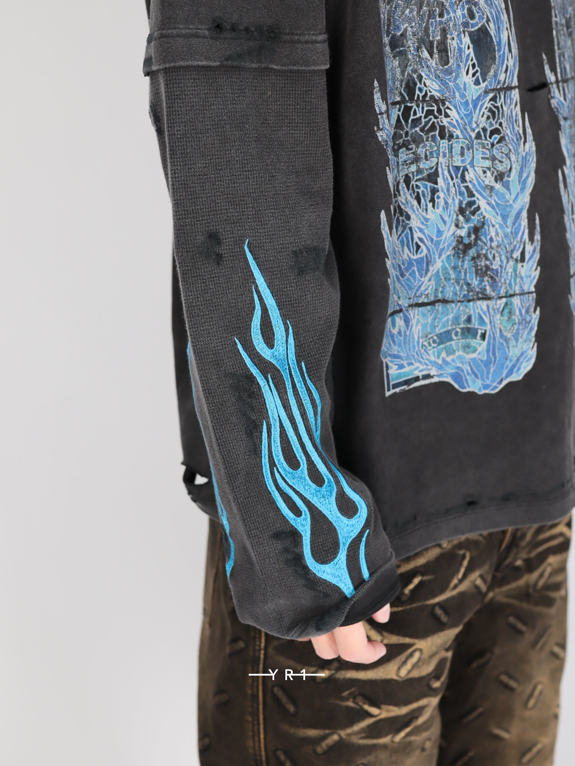 Flame Glass Double Jersey WHO DECIDES WAR