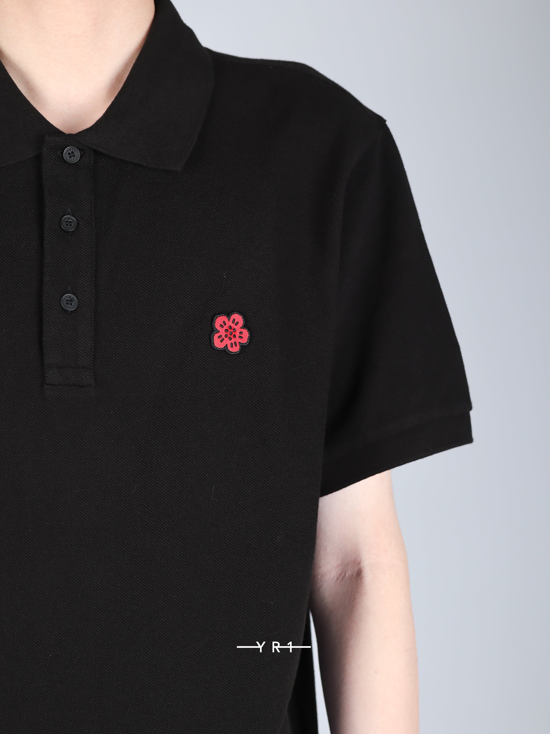 Gots Boke Flower Embr'd Slim Polo KENZO