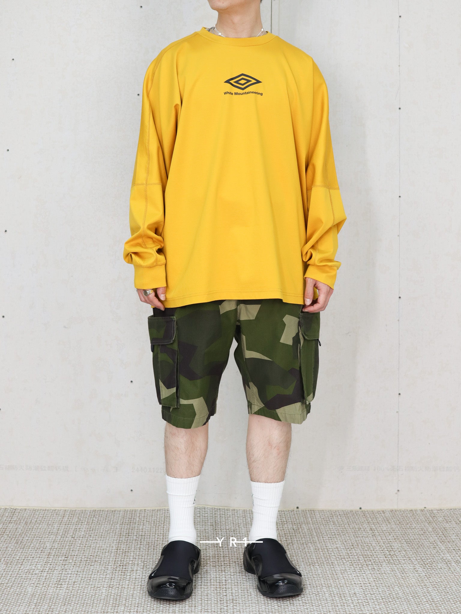 Wm×Umbro Long Sleeve T-Shirt WHITE MOUNTAINEERING