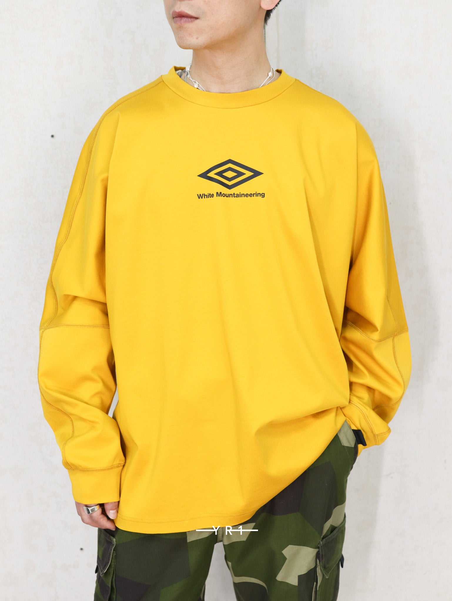 Wm×Umbro Long Sleeve T-Shirt WHITE MOUNTAINEERING