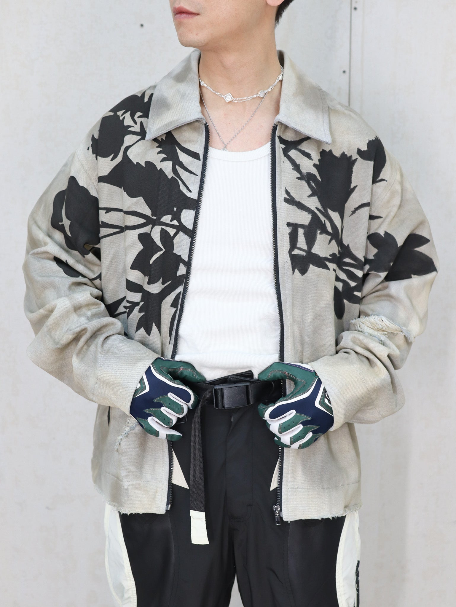 Rose Denim Jacket KUSIKOUC