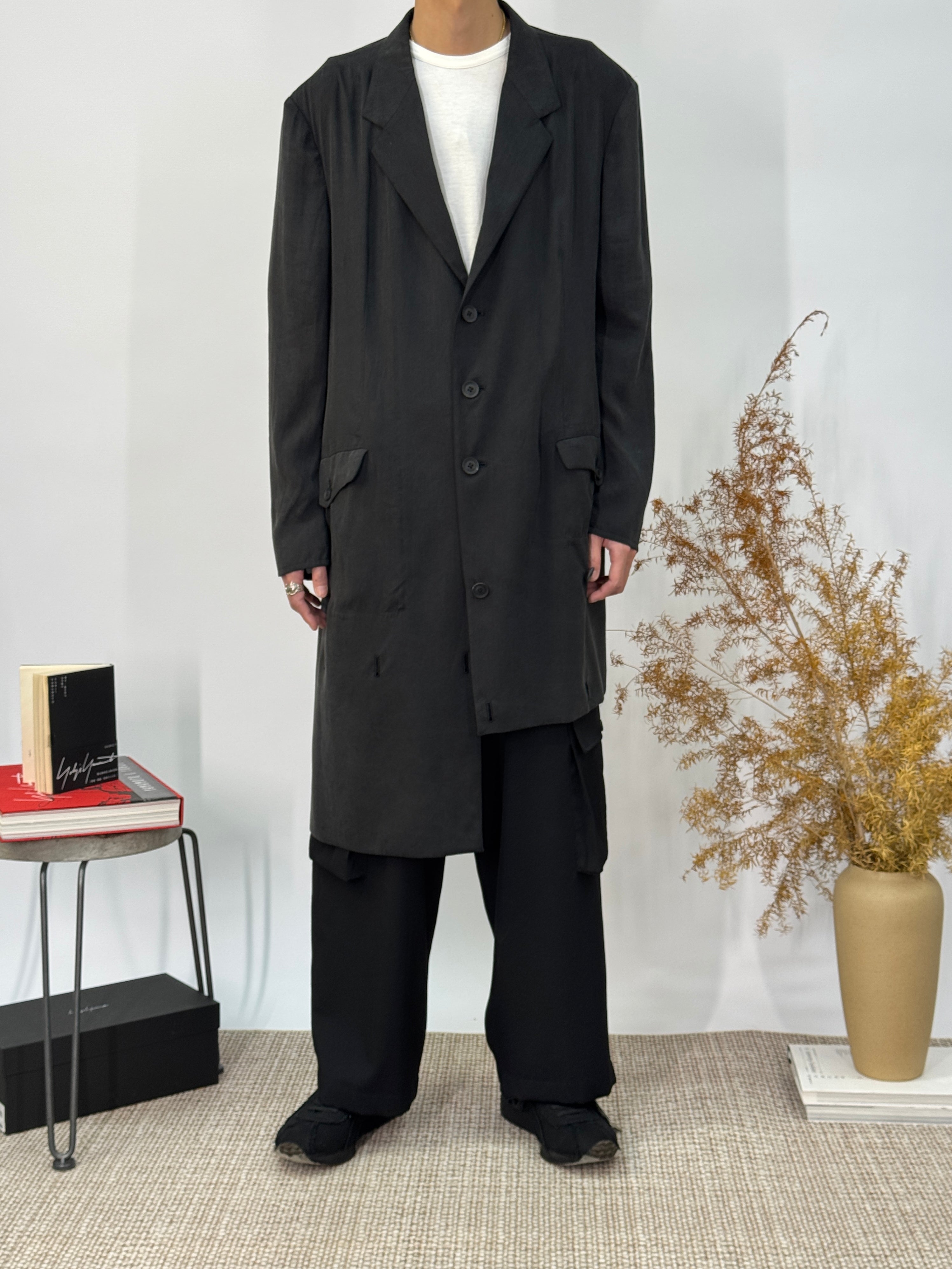 Hem Button Detail Jacket YOHJI YAMAMOTO