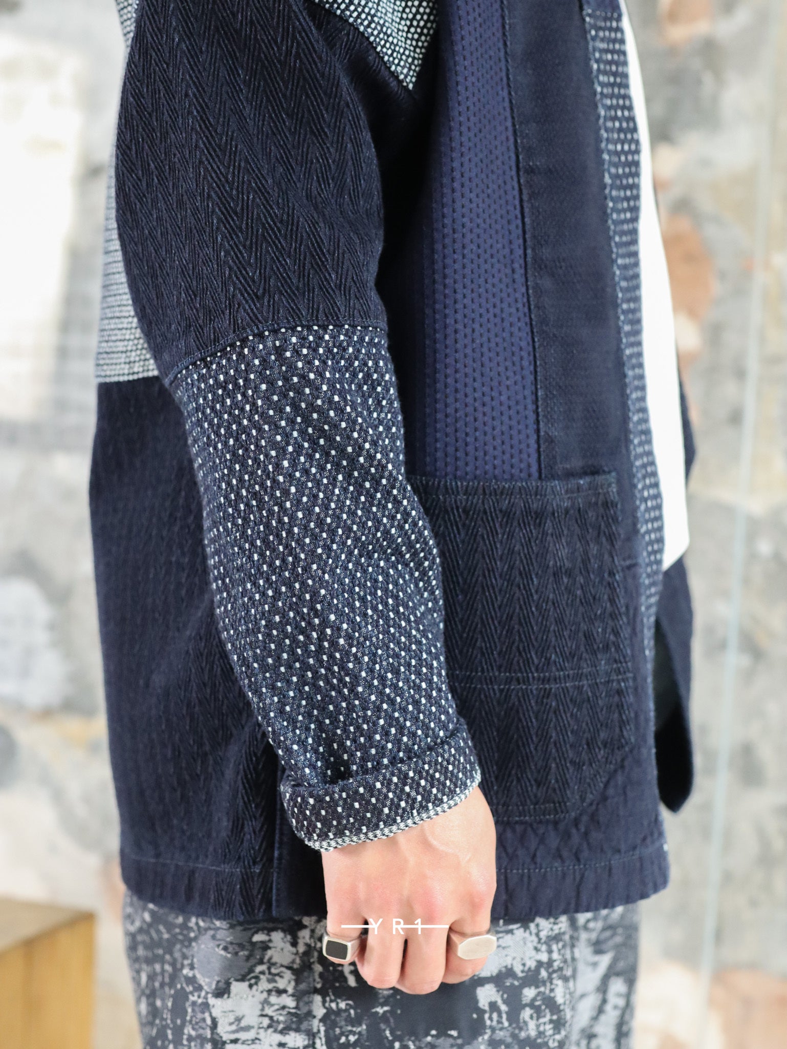 Patchwork Haori Jacket Rinse FDMTL