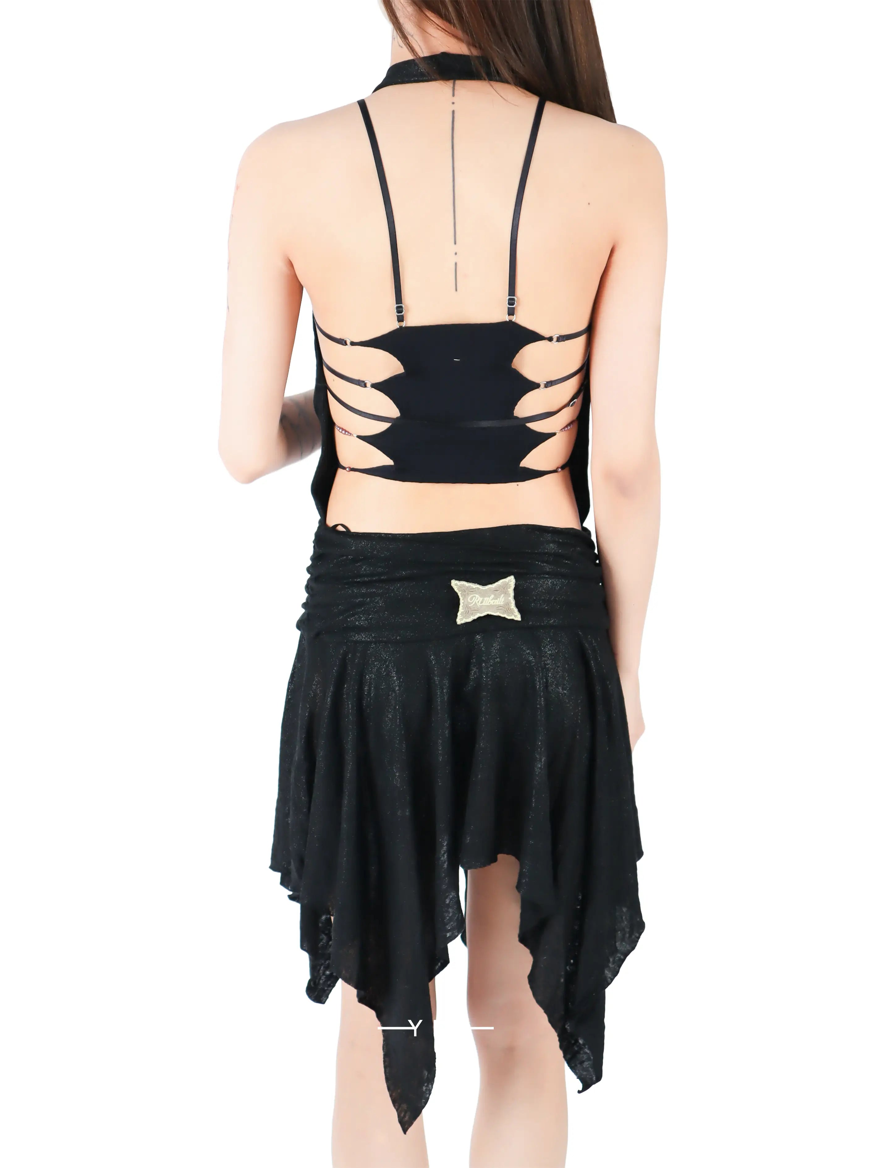 "Star-Glint" V-Neck Halter Dress