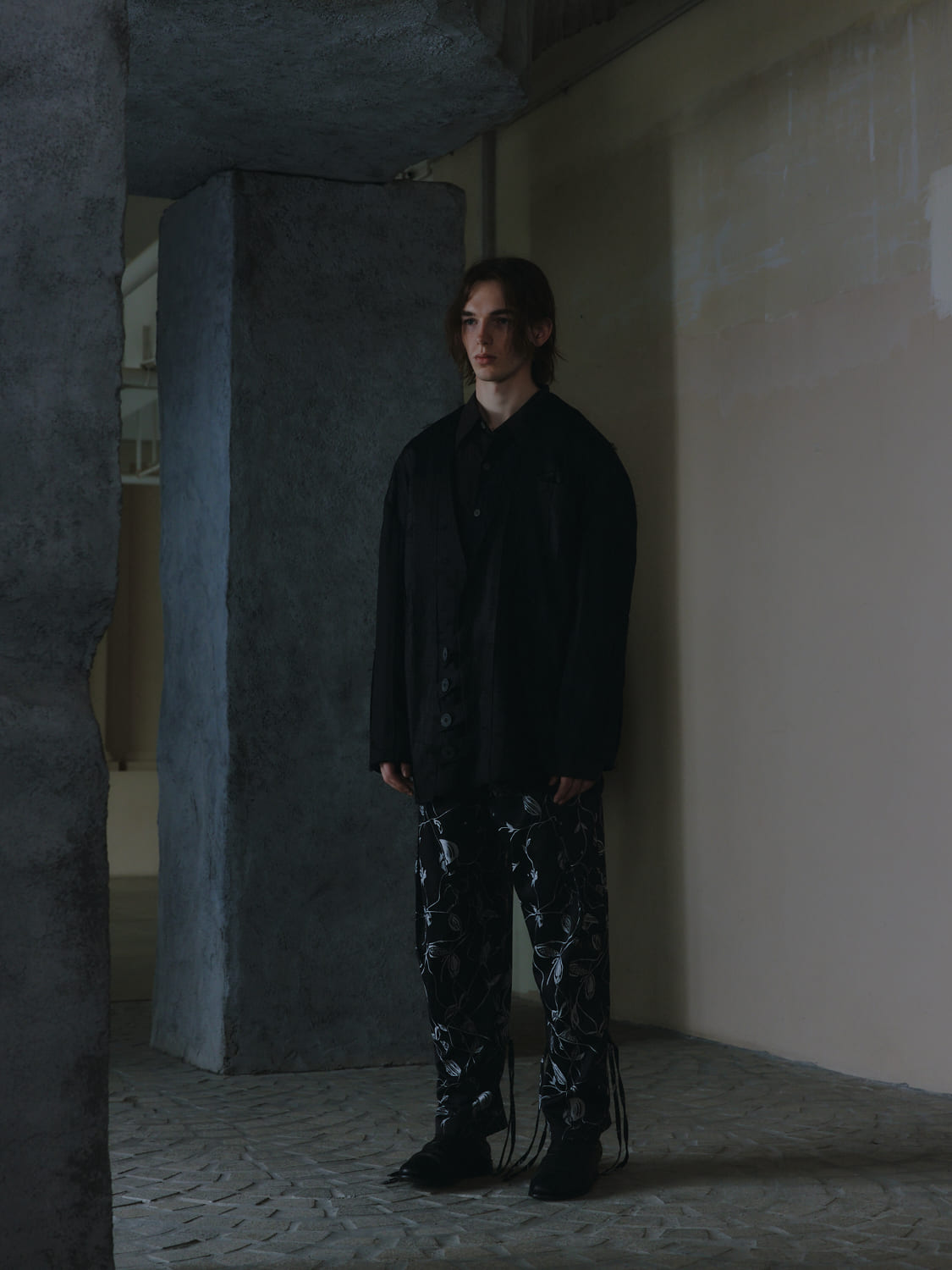 Vine Leaf Print Trousers