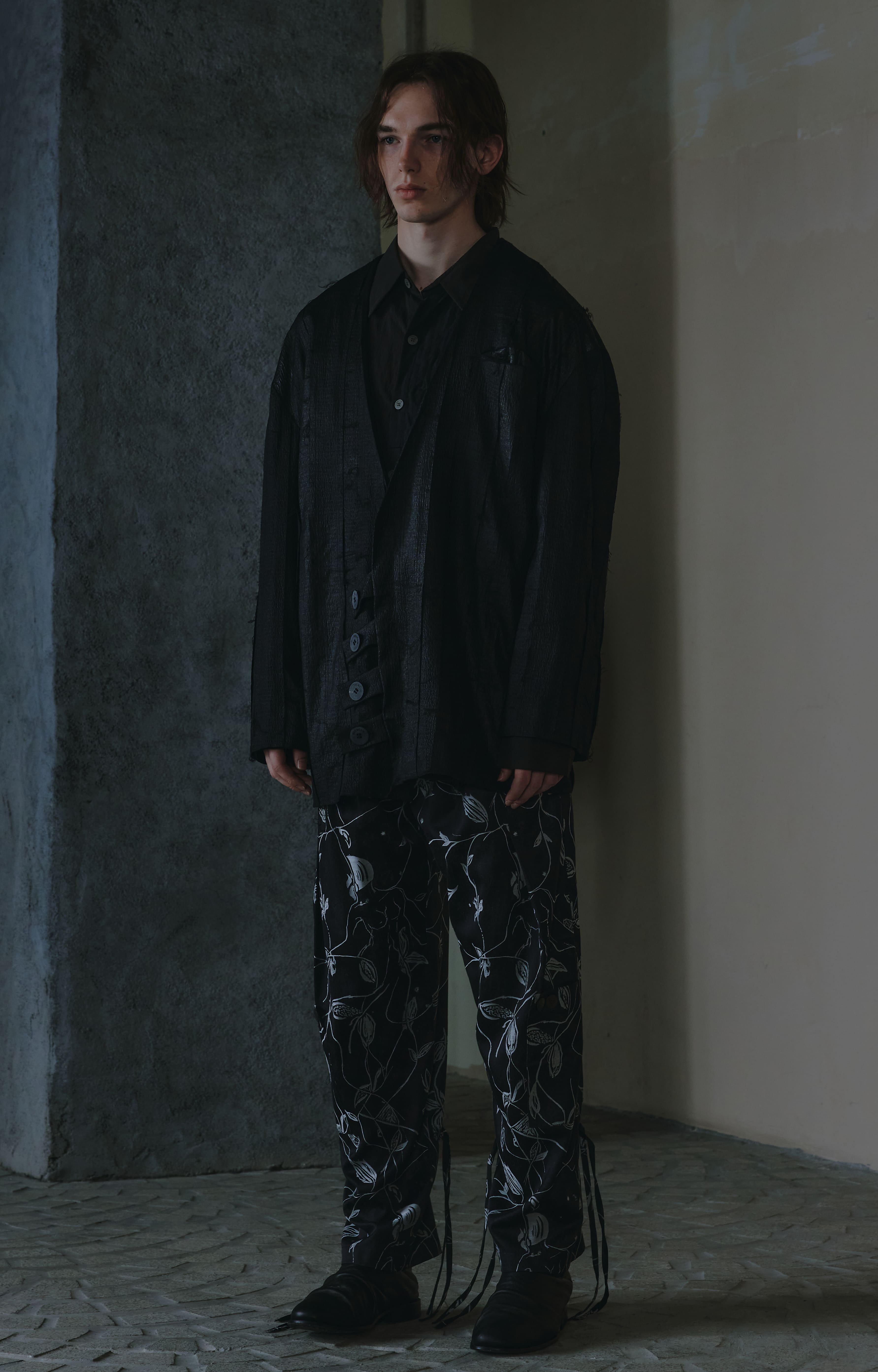 Vine Leaf Print Trousers