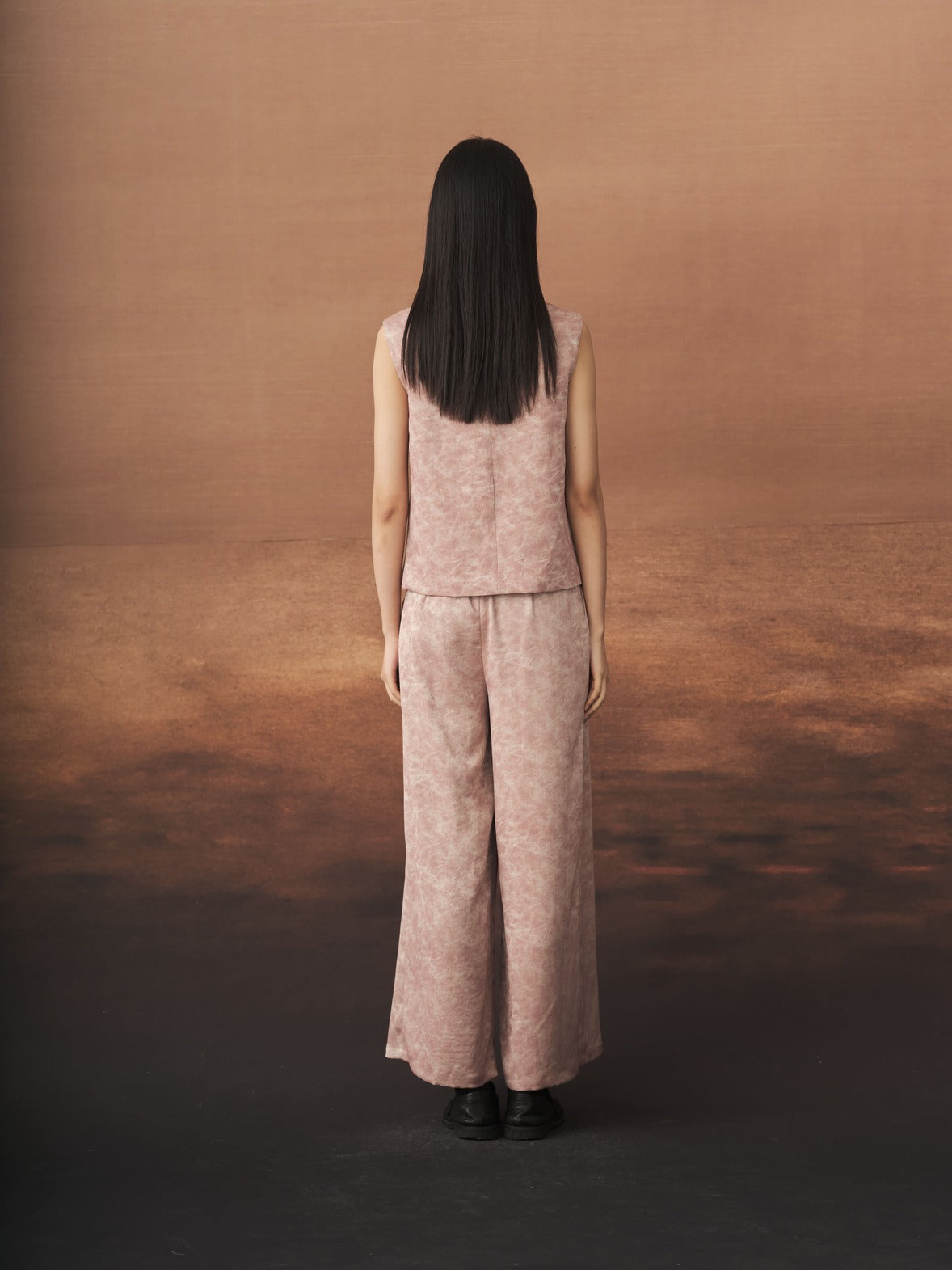 Light Pink Wide Leg Trousers