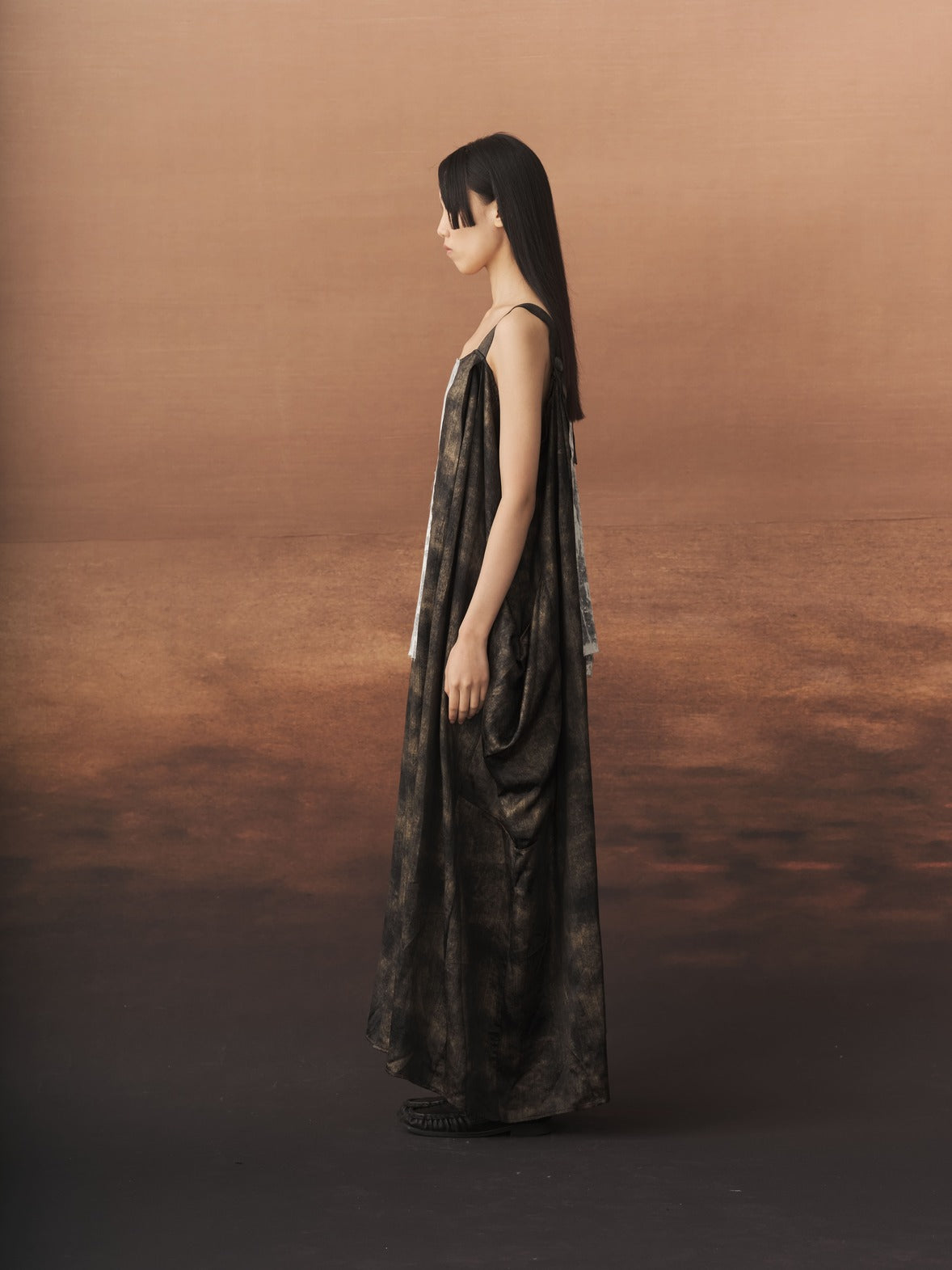 Printed Patchwork Cami Maxi Dress