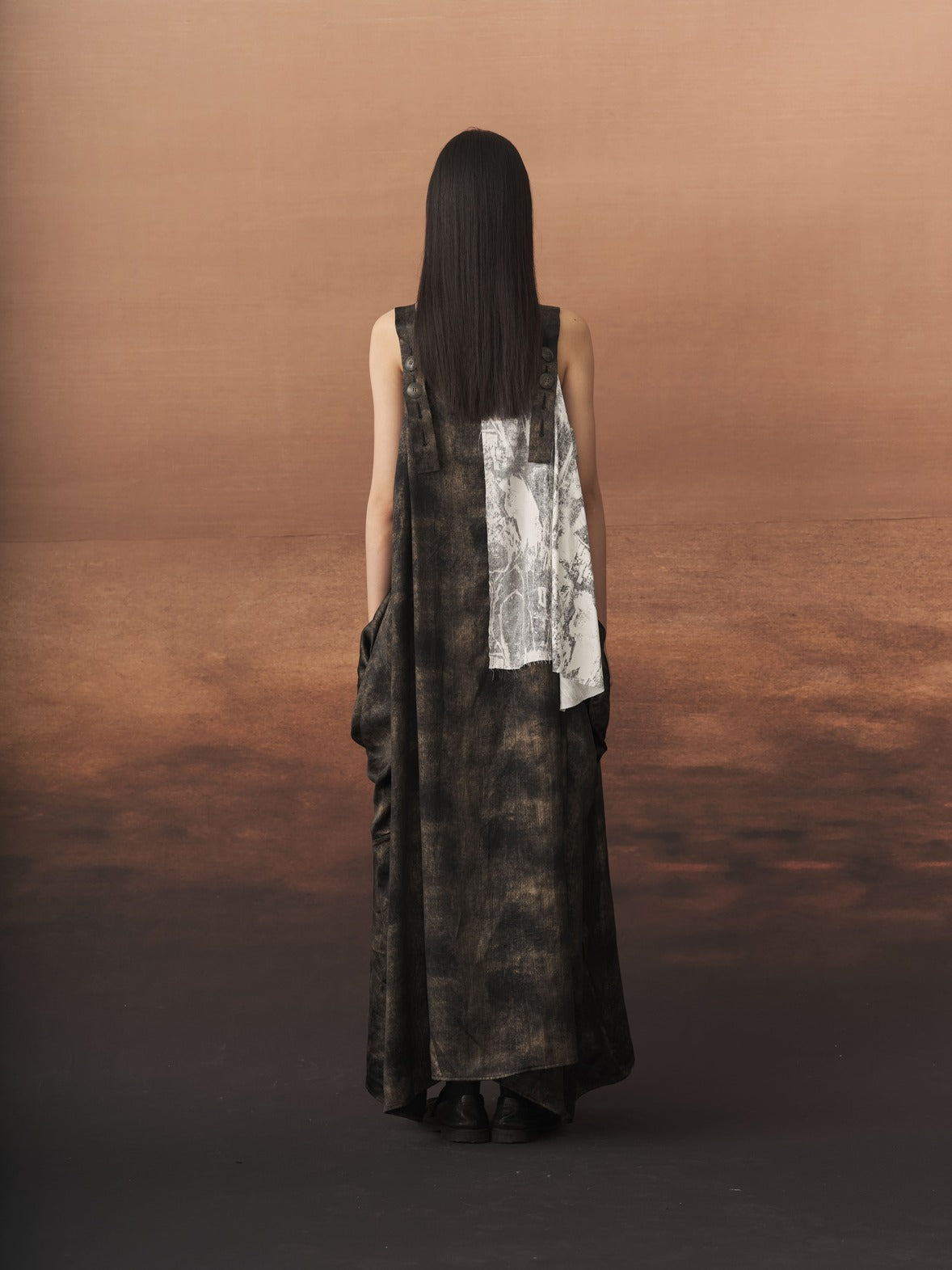 Printed Patchwork Cami Maxi Dress