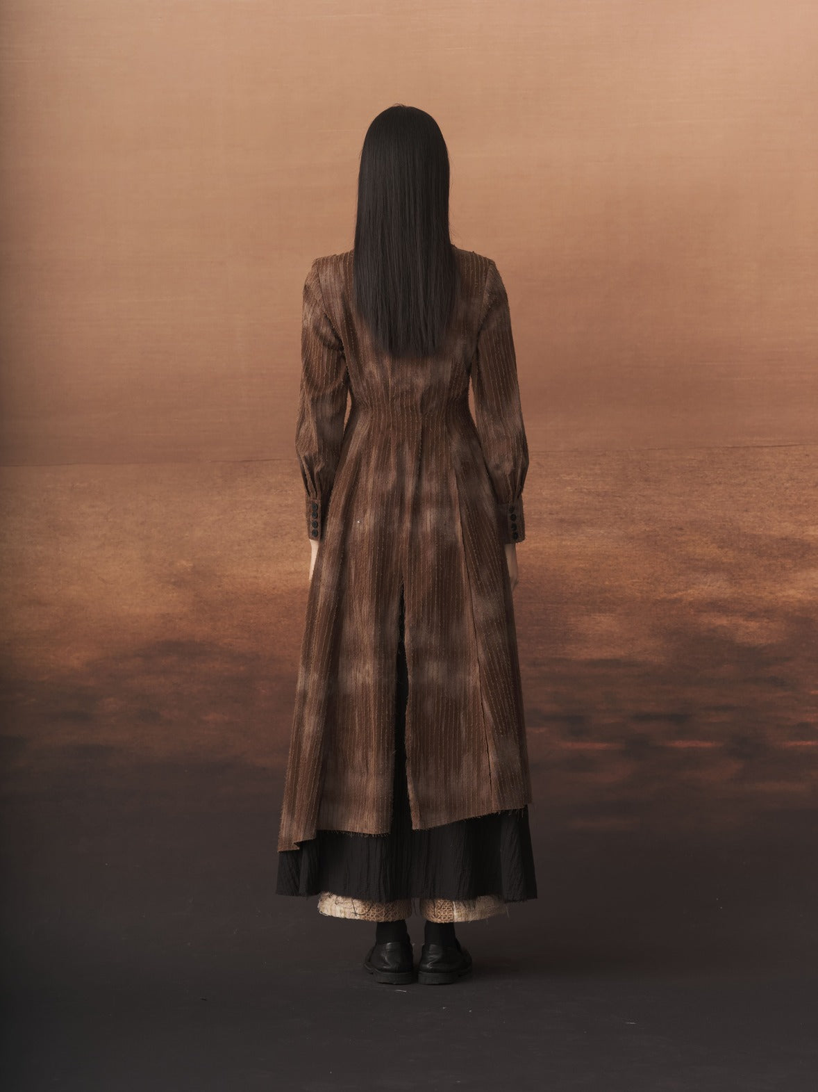 Tie-Dye Cinched Waist Coat