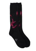 Angel Design High Socks-Black Y'S
