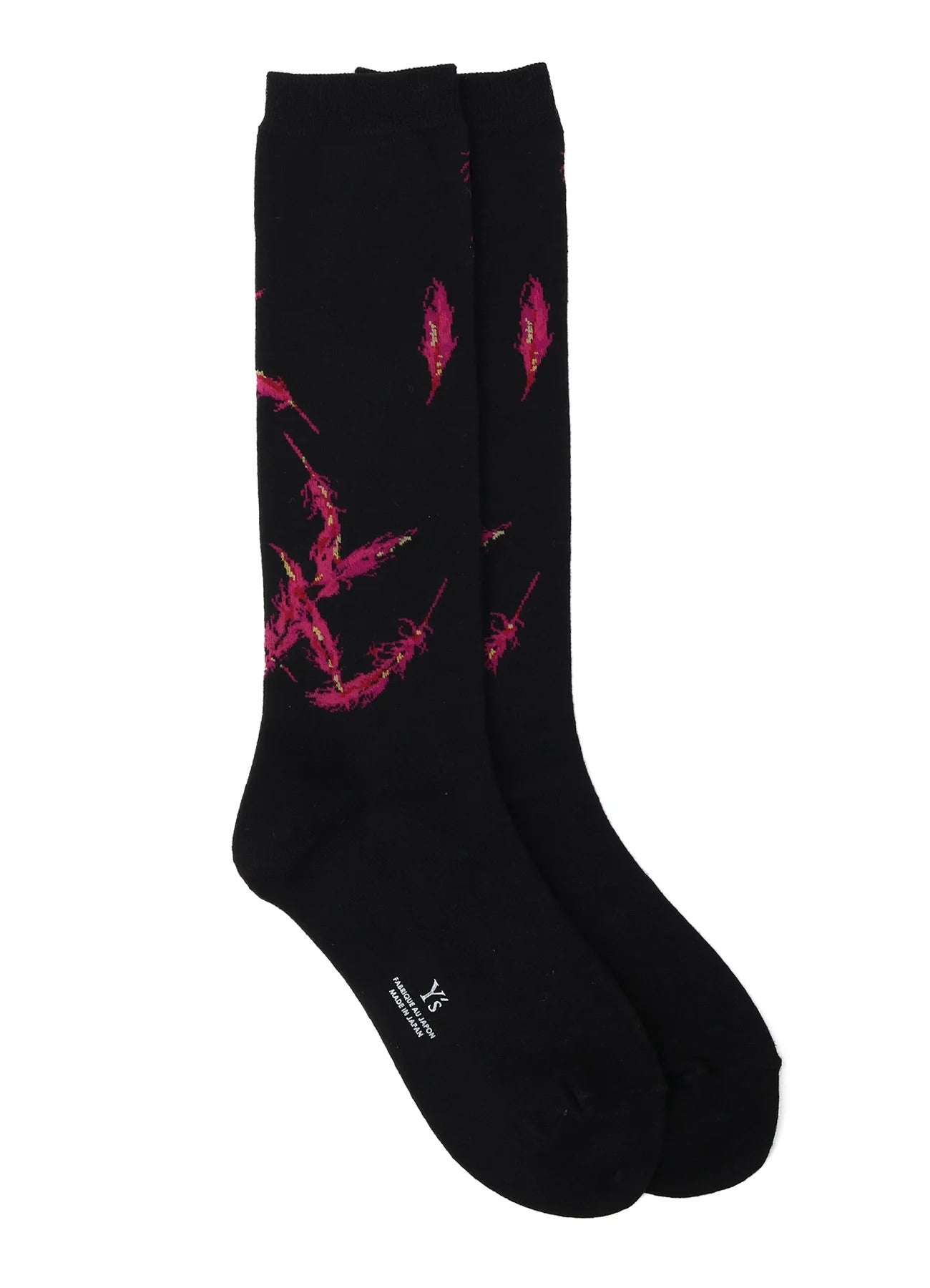 Angel Design High Socks-Black Y'S