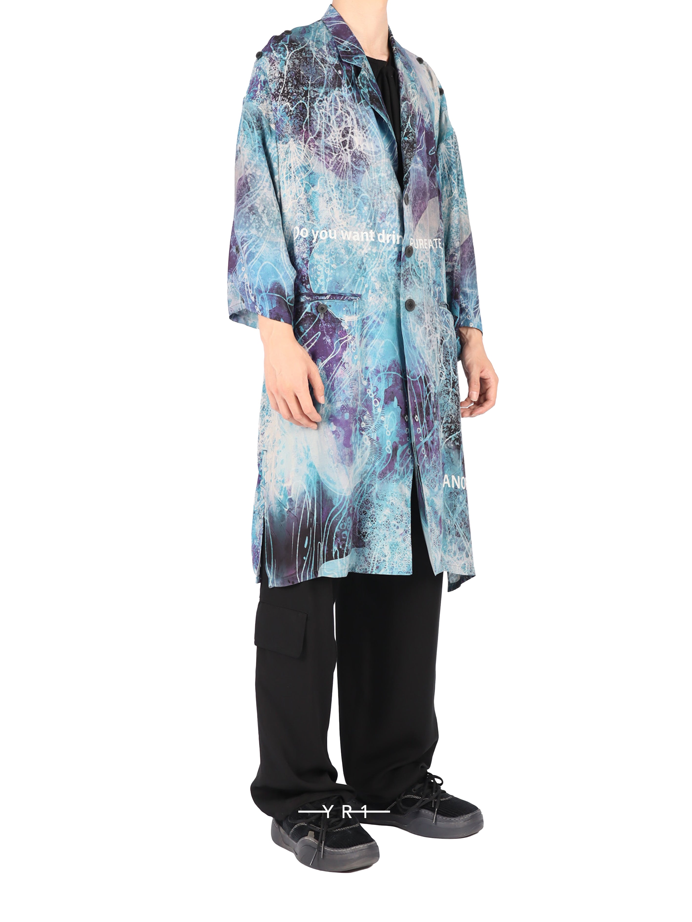 Sea Print Shoulder Open J