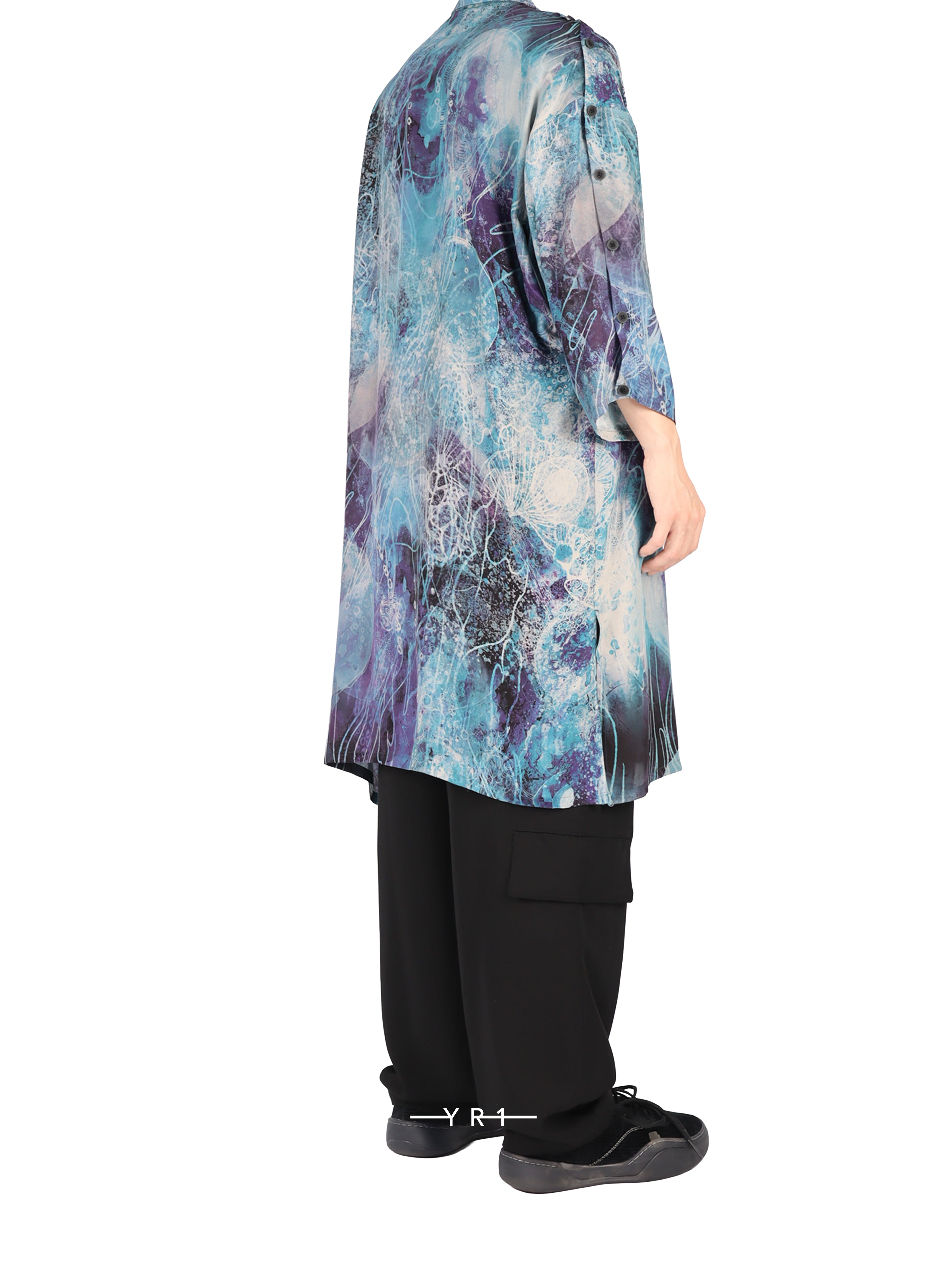 Sea Print Shoulder Open J