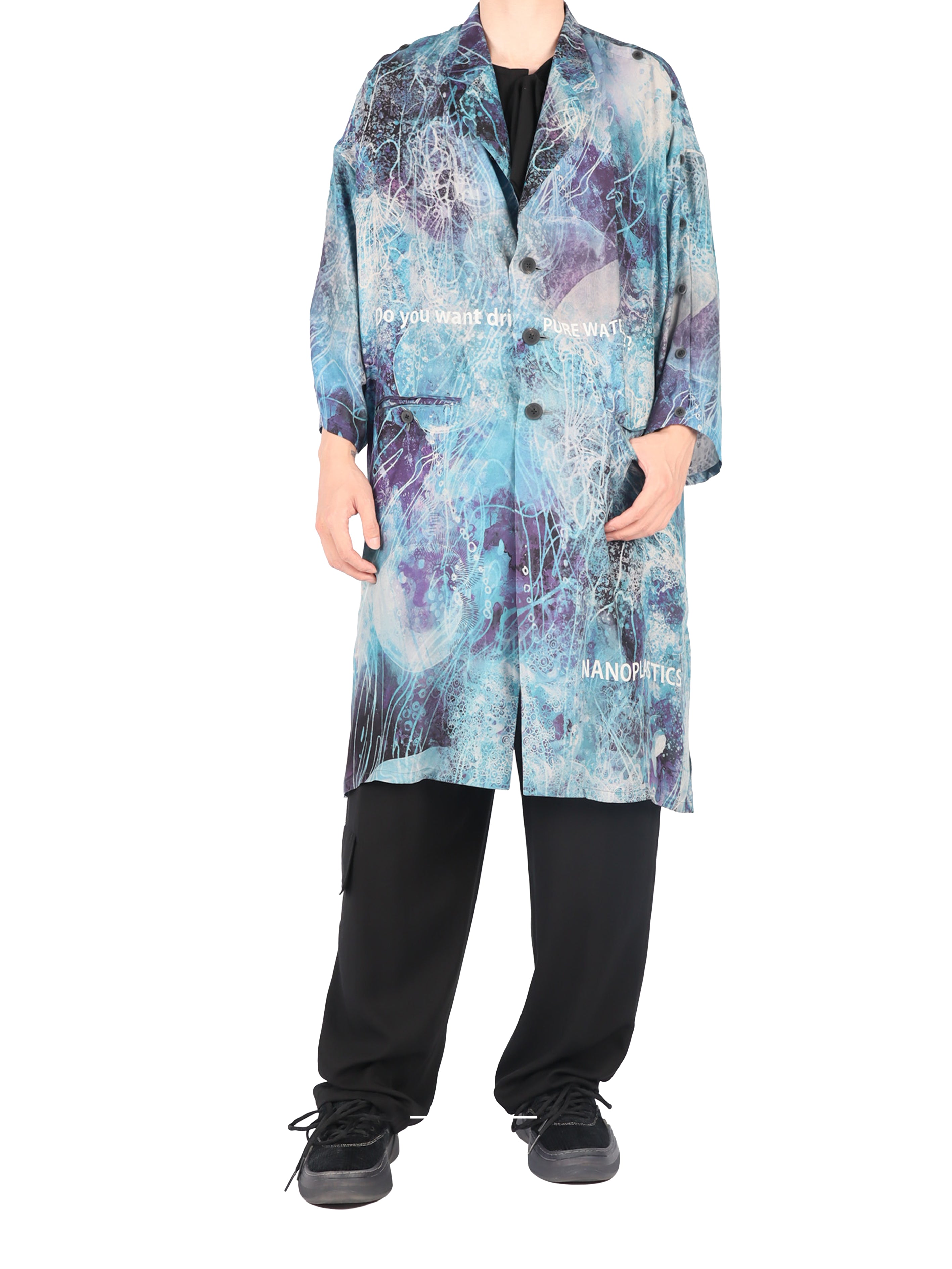 Sea Print Shoulder Open J