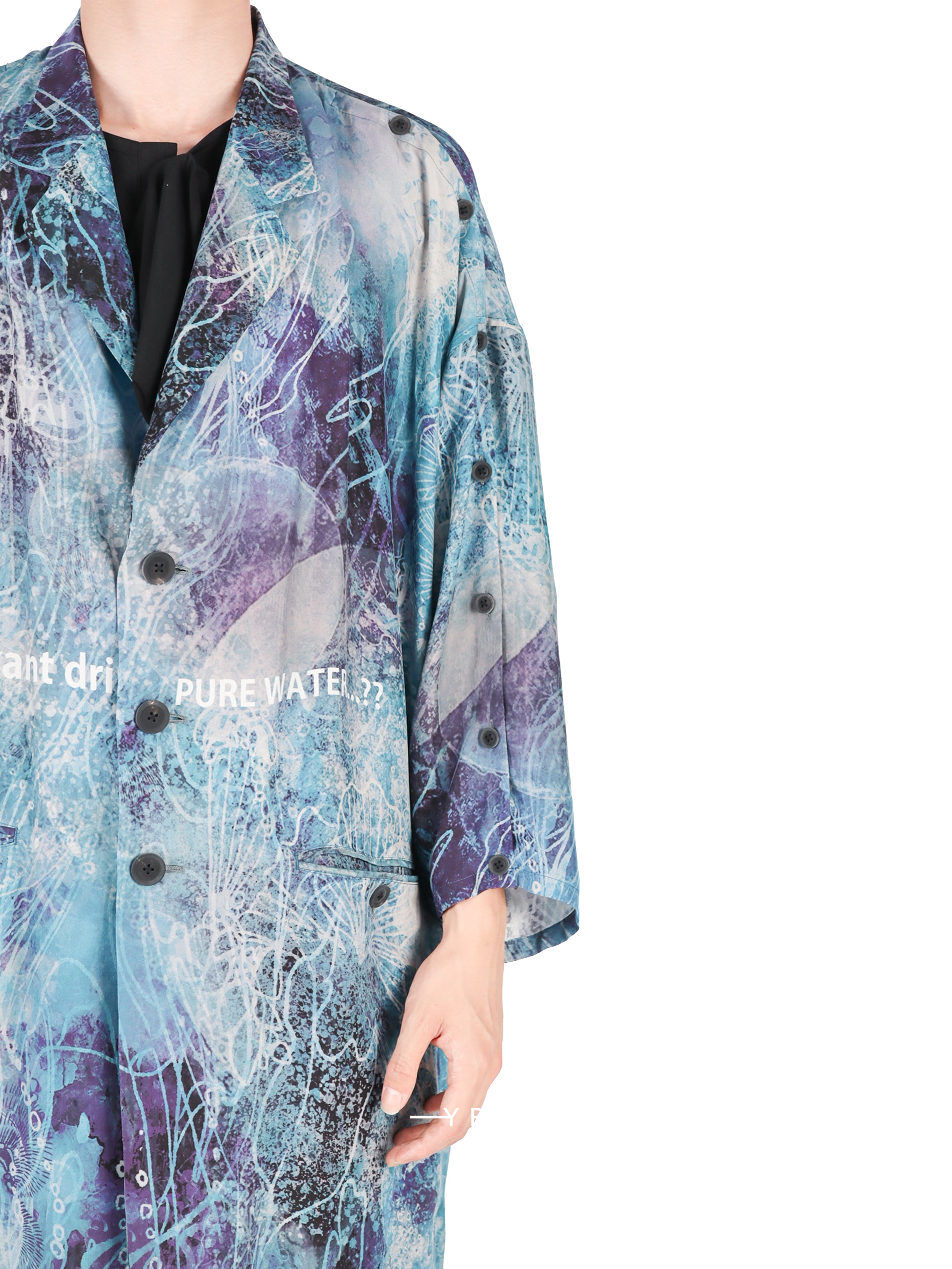 Sea Print Shoulder Open J