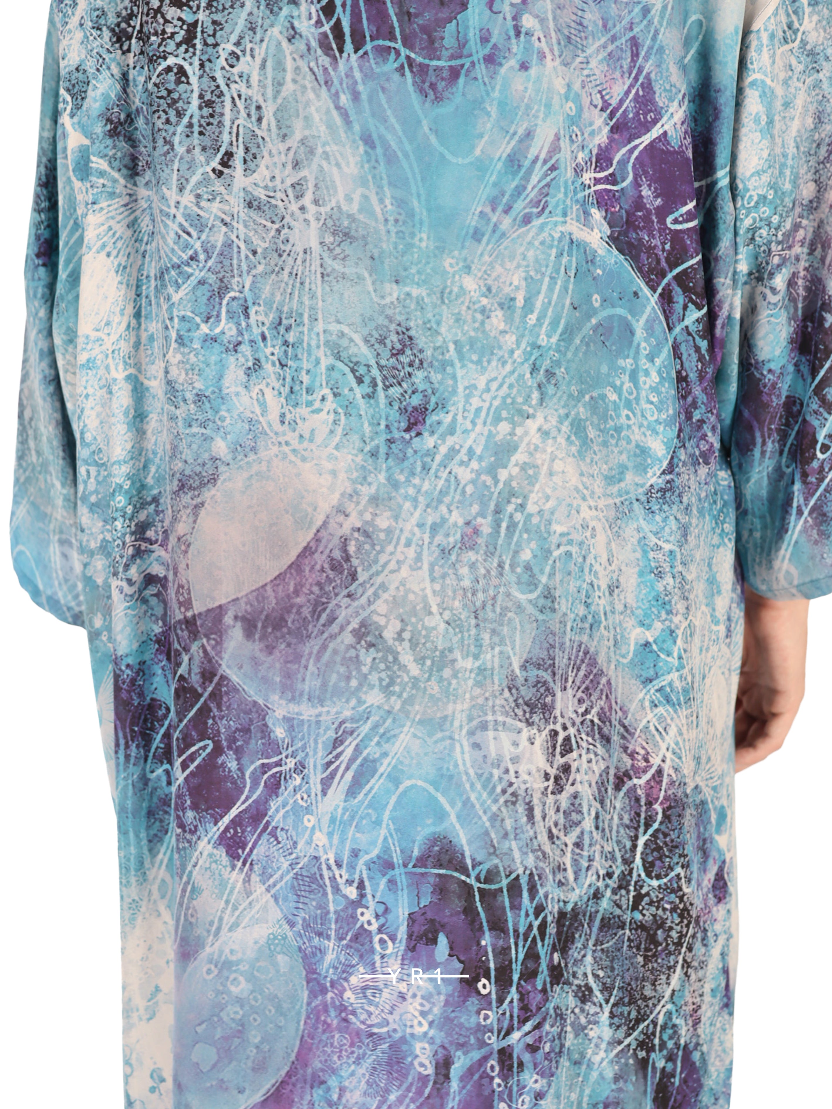 Sea Print Shoulder Open J