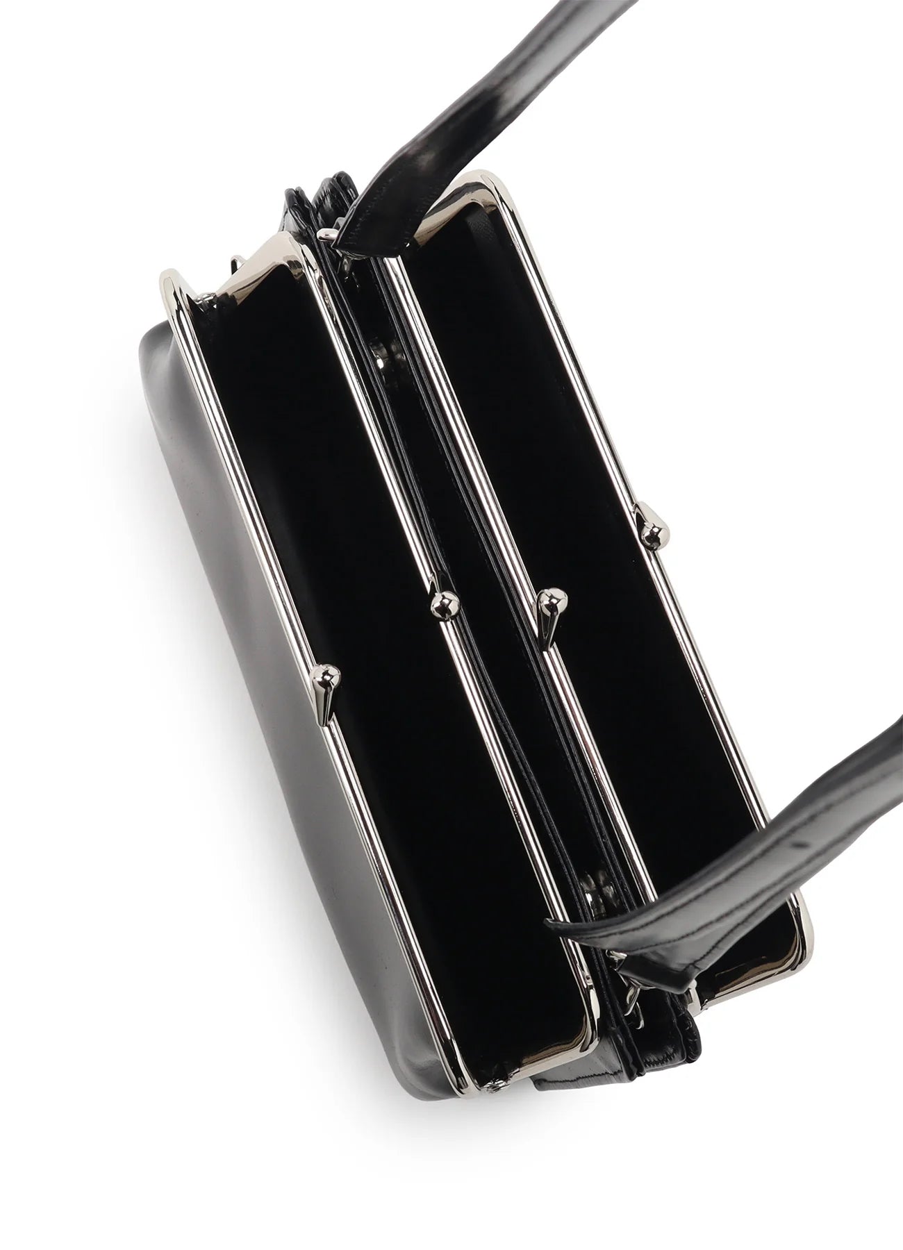 ys-W-Metal Clasp Shoulder Bag Y'S