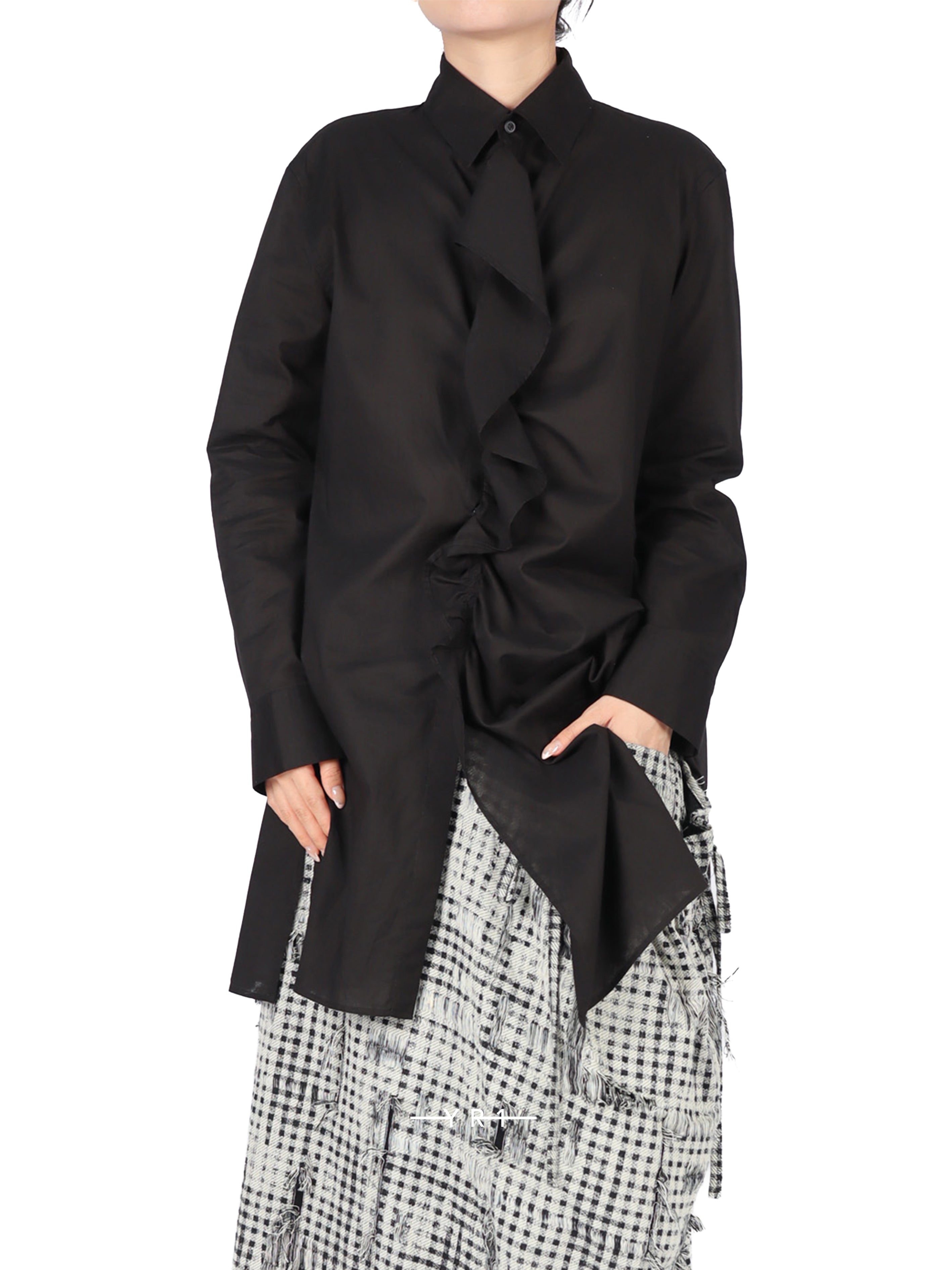 U-Bleed Frill Shirt