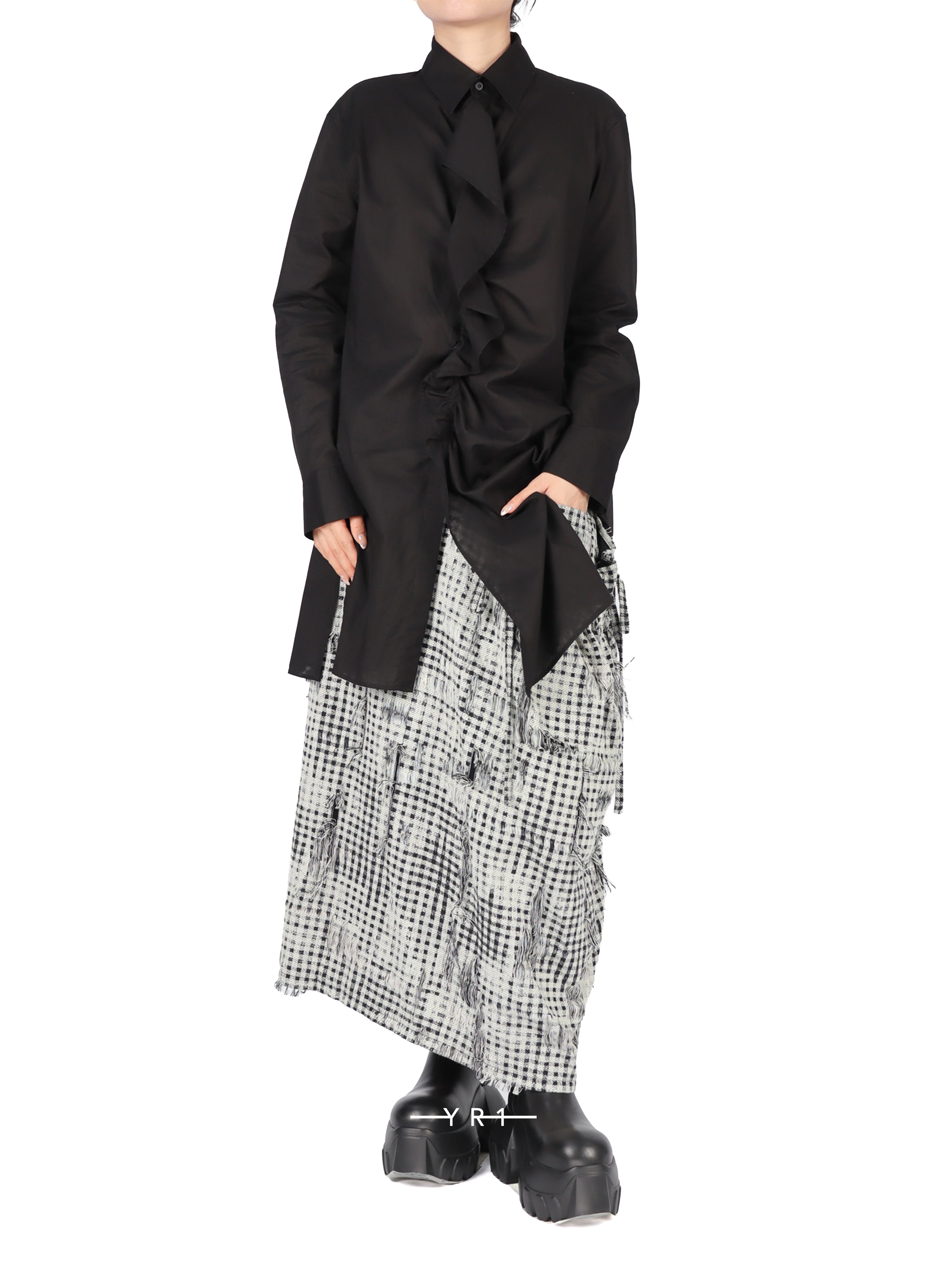 U-Bleed Frill Shirt
