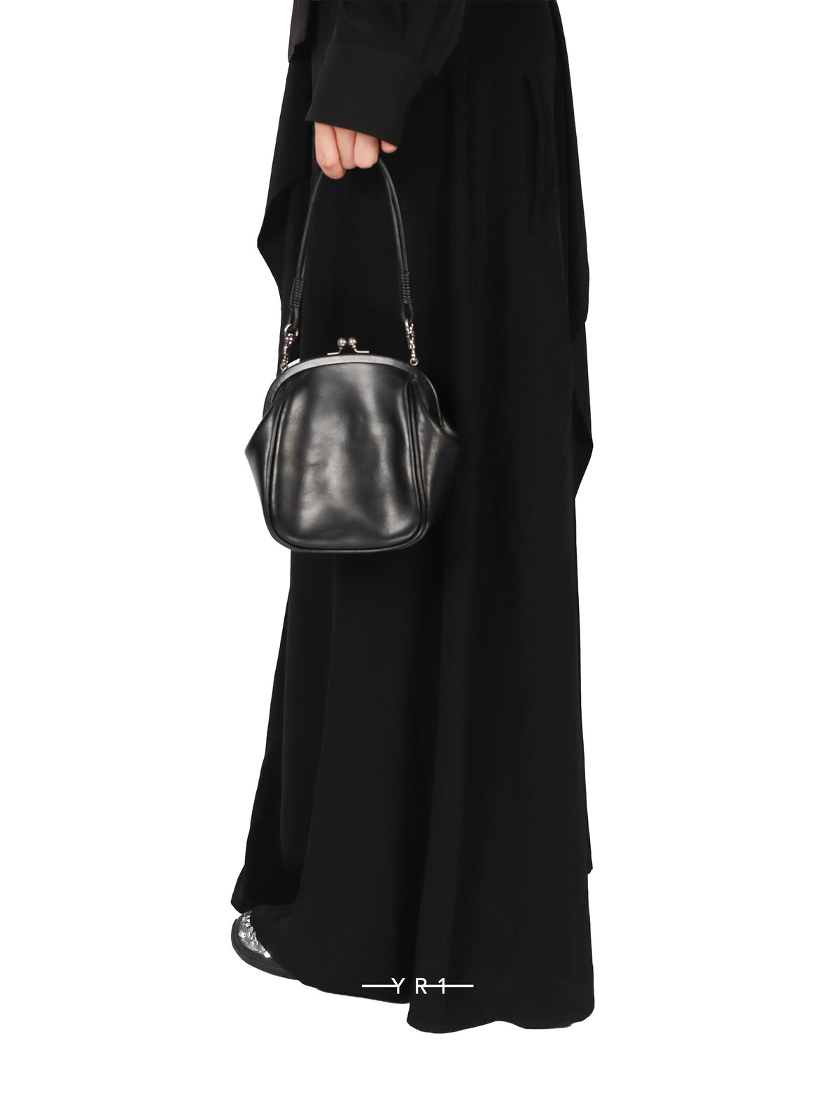 Metal Clasp Shoulder Bag