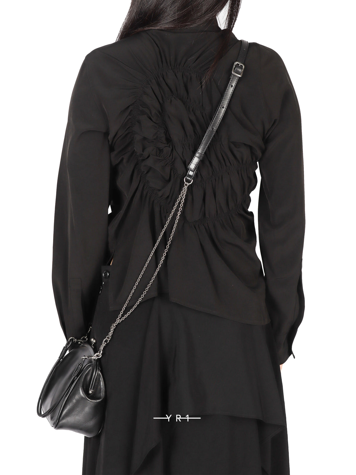 Metal Clasp Shoulder Bag