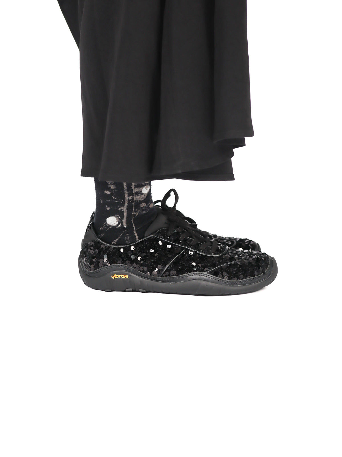 Sequin Sneaker-Black