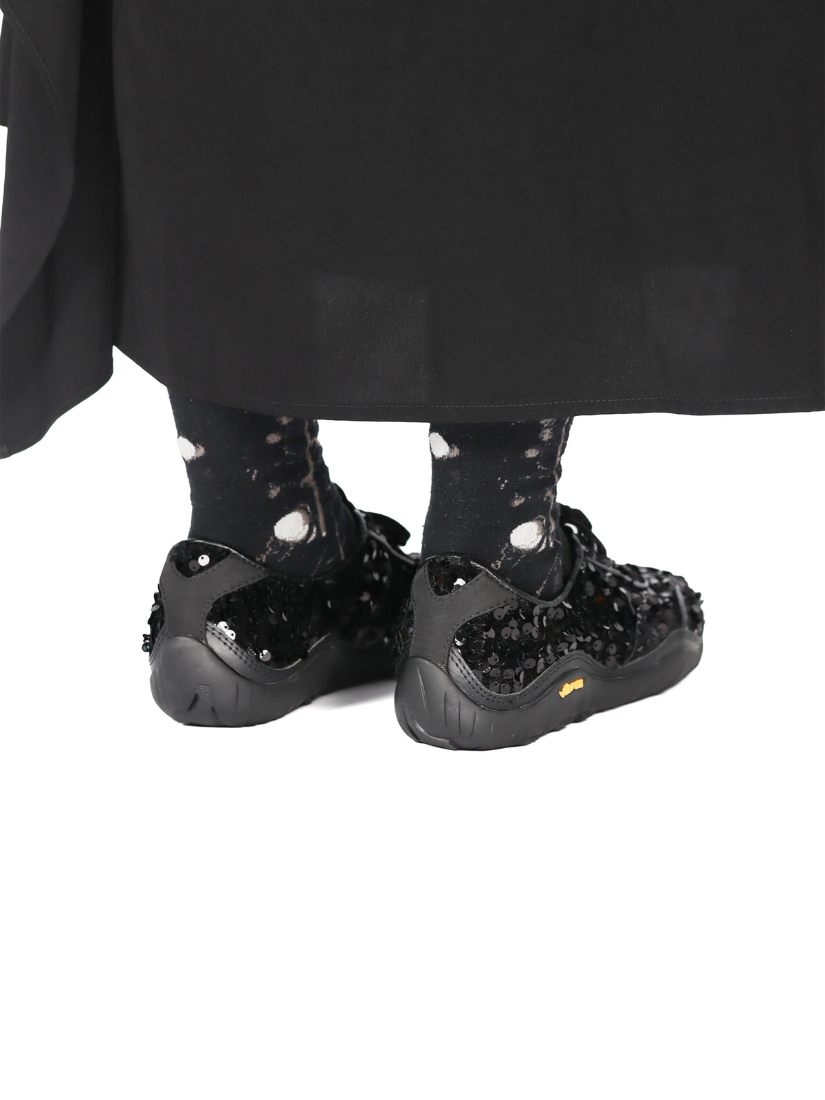 Sequin Sneaker-Black