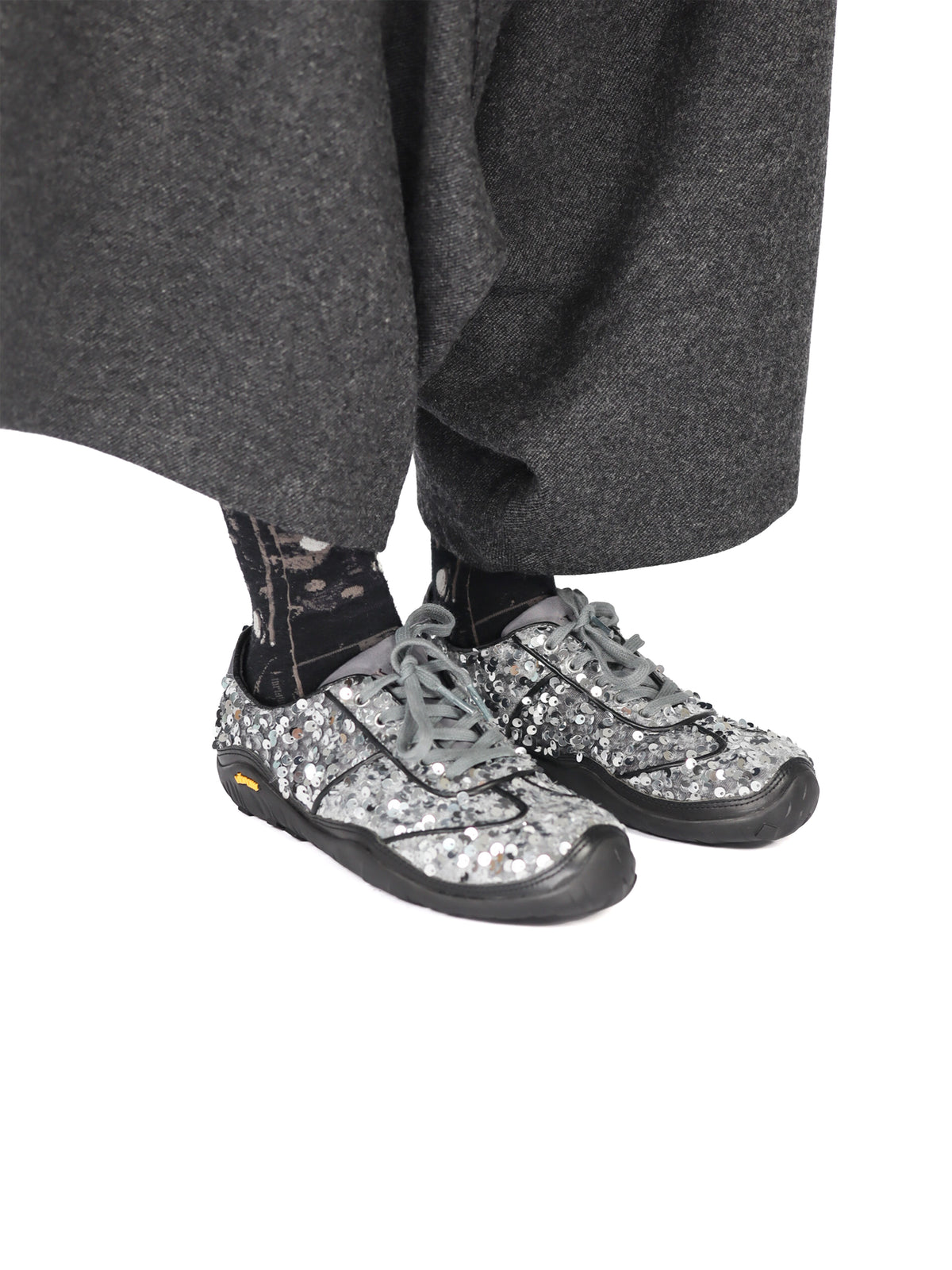 Sequin Sneaker-Grey