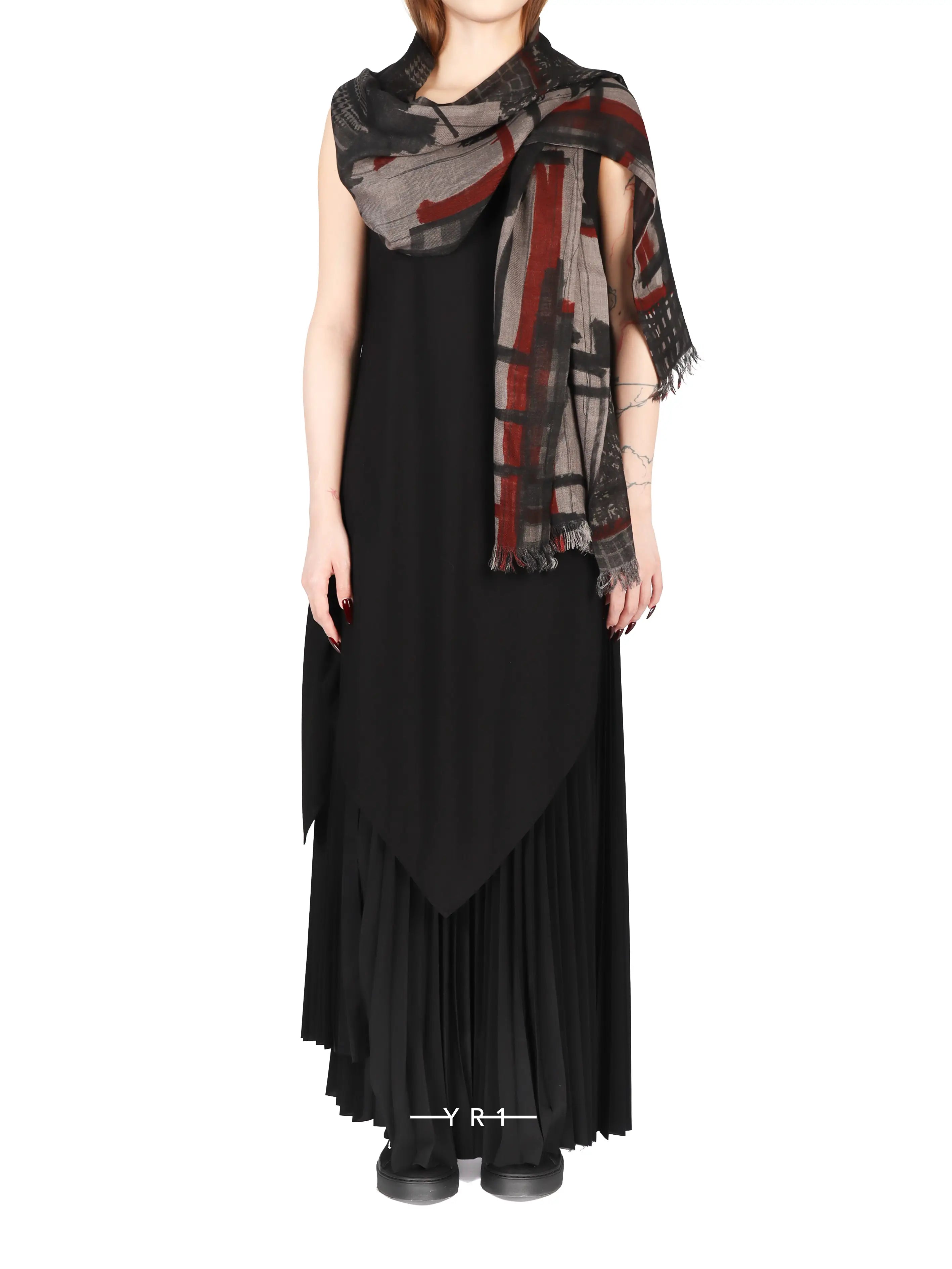 Print Scarf-Red