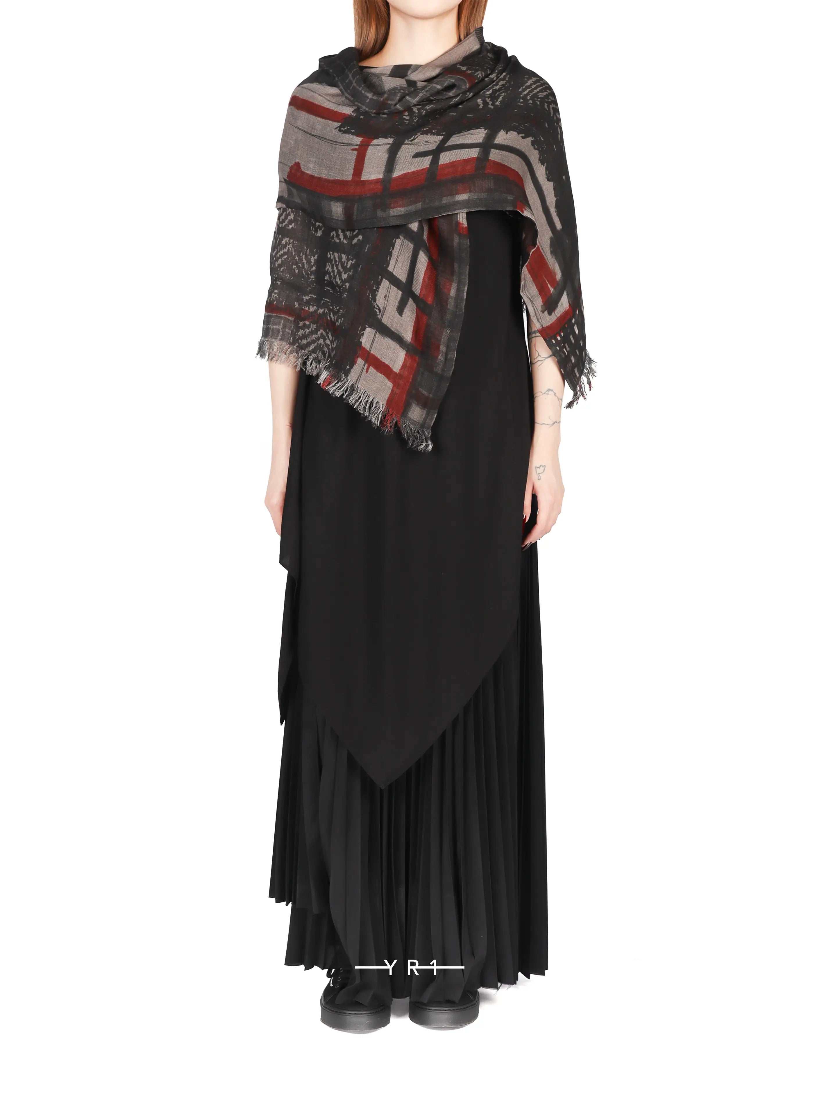 Print Scarf-Red