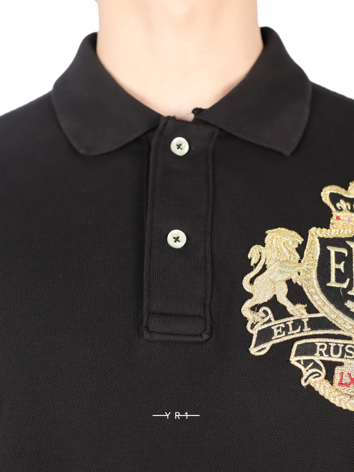 Unisex Crest Polo Tee Knit