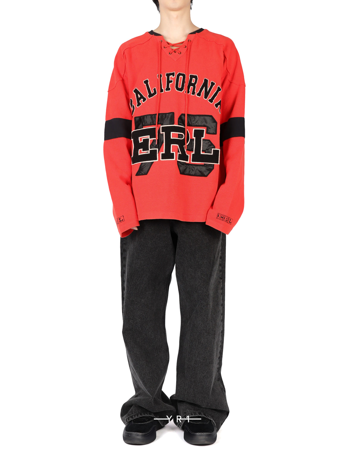 Unisex Red Hockey Sweatshirt Knit