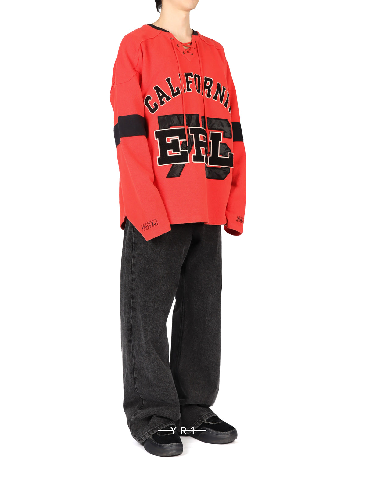Unisex Red Hockey Sweatshirt Knit