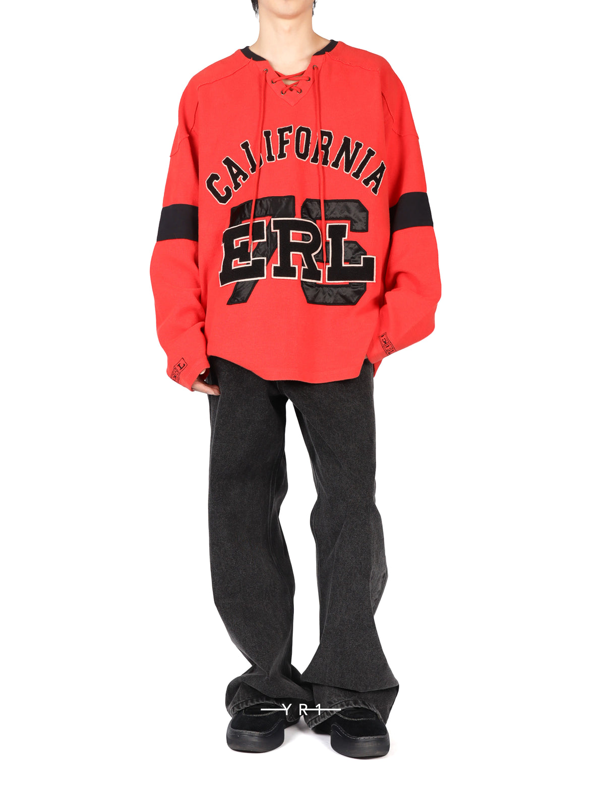 Unisex Red Hockey Sweatshirt Knit