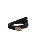Unisex Small Distressed Belt Leather