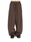 Hed Mayner Brown Embroidered Relaxed-Fit Sweatpants