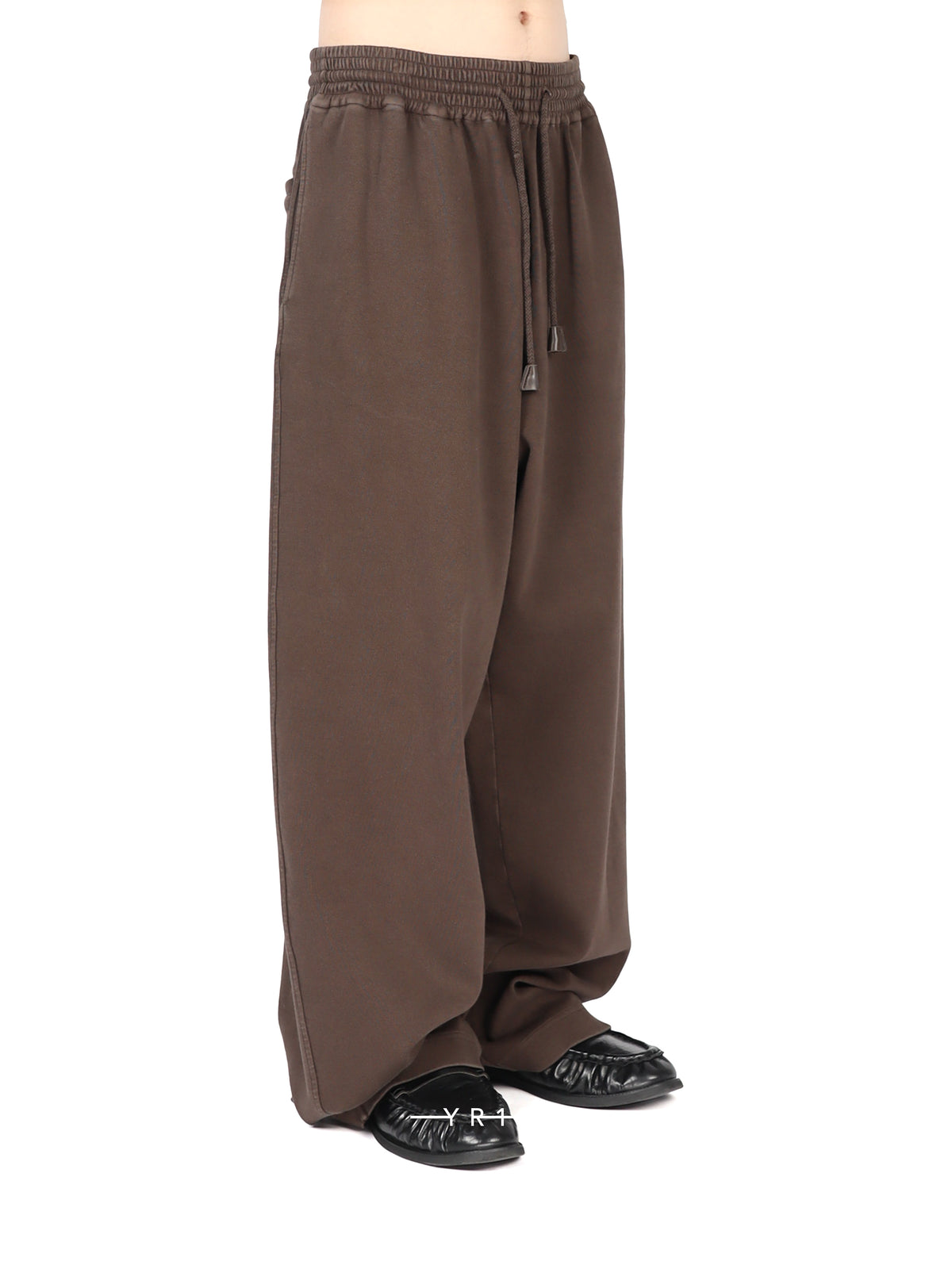 Hed Mayner Brown Embroidered Relaxed-Fit Sweatpants