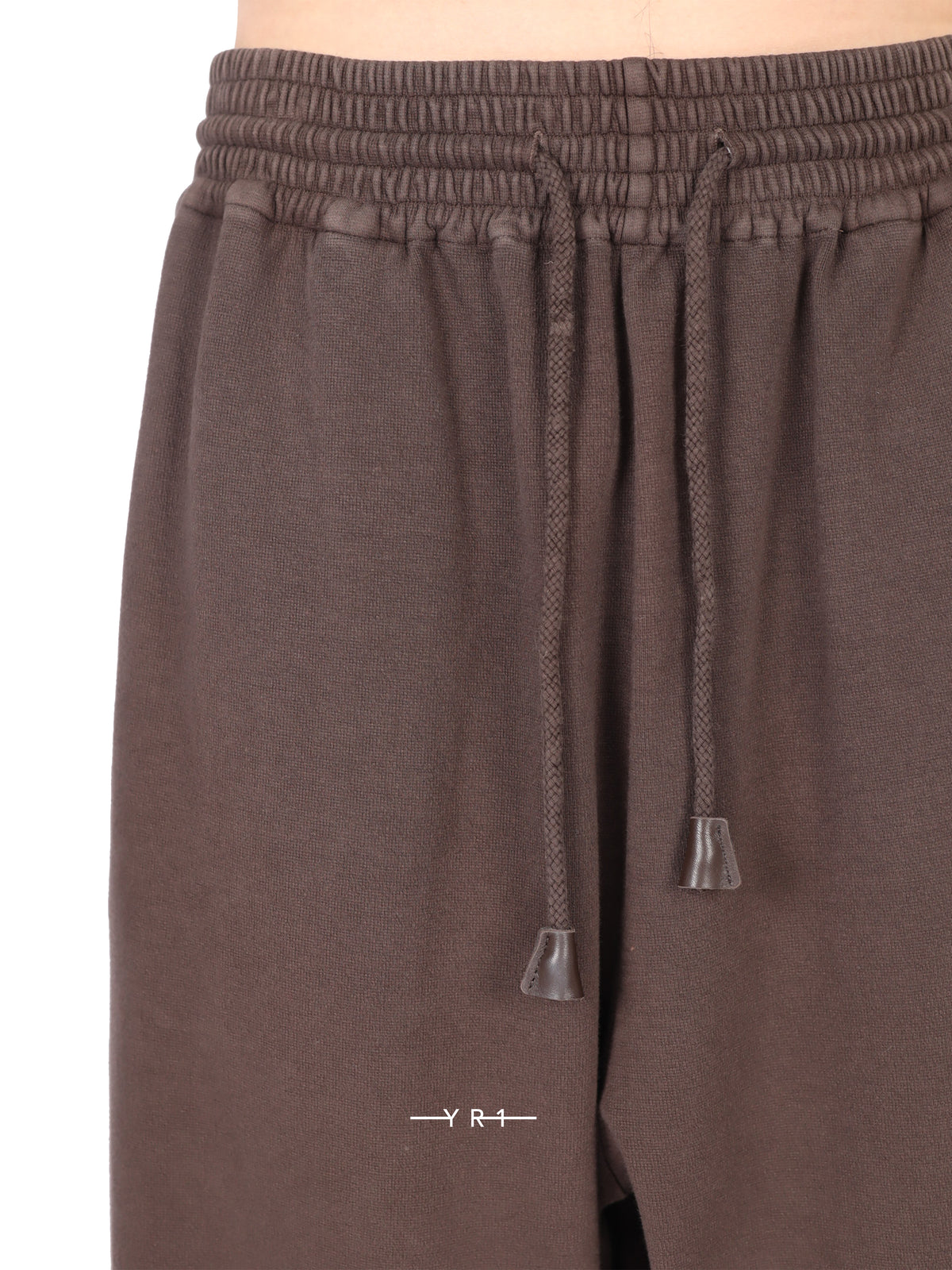 Hed Mayner Brown Embroidered Relaxed-Fit Sweatpants