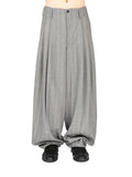 Hed Mayner Grey Plaid Pleated Trousers
