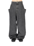 Hed Mayner Pocket-detail acid-wash denim jeans