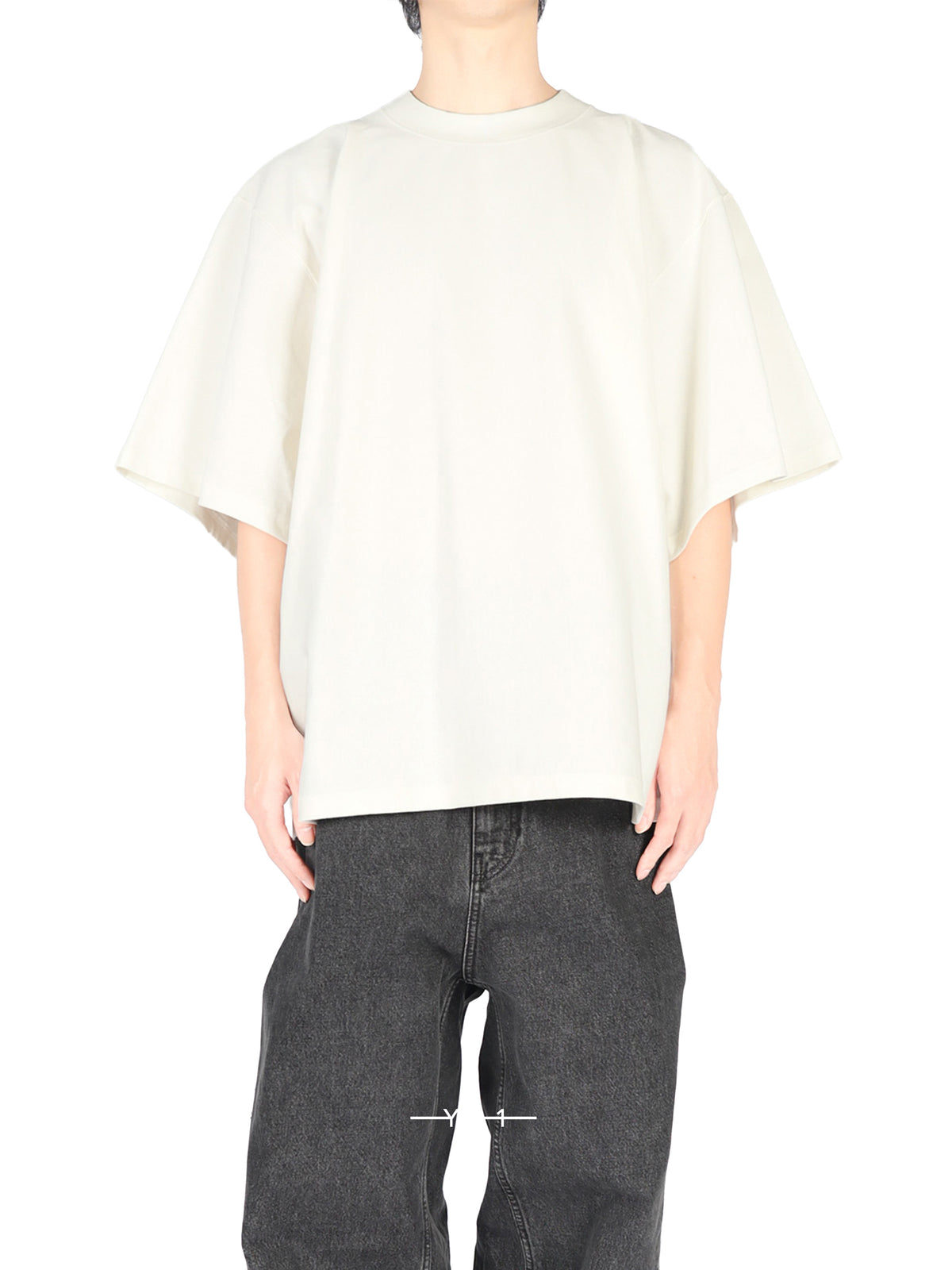 Hed Mayner White Loose-Fit Embroidered Logo T-Shirt