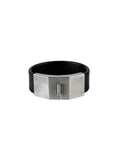 Box Lock Bracelet(Facet, Narrow, BLK+AS)
